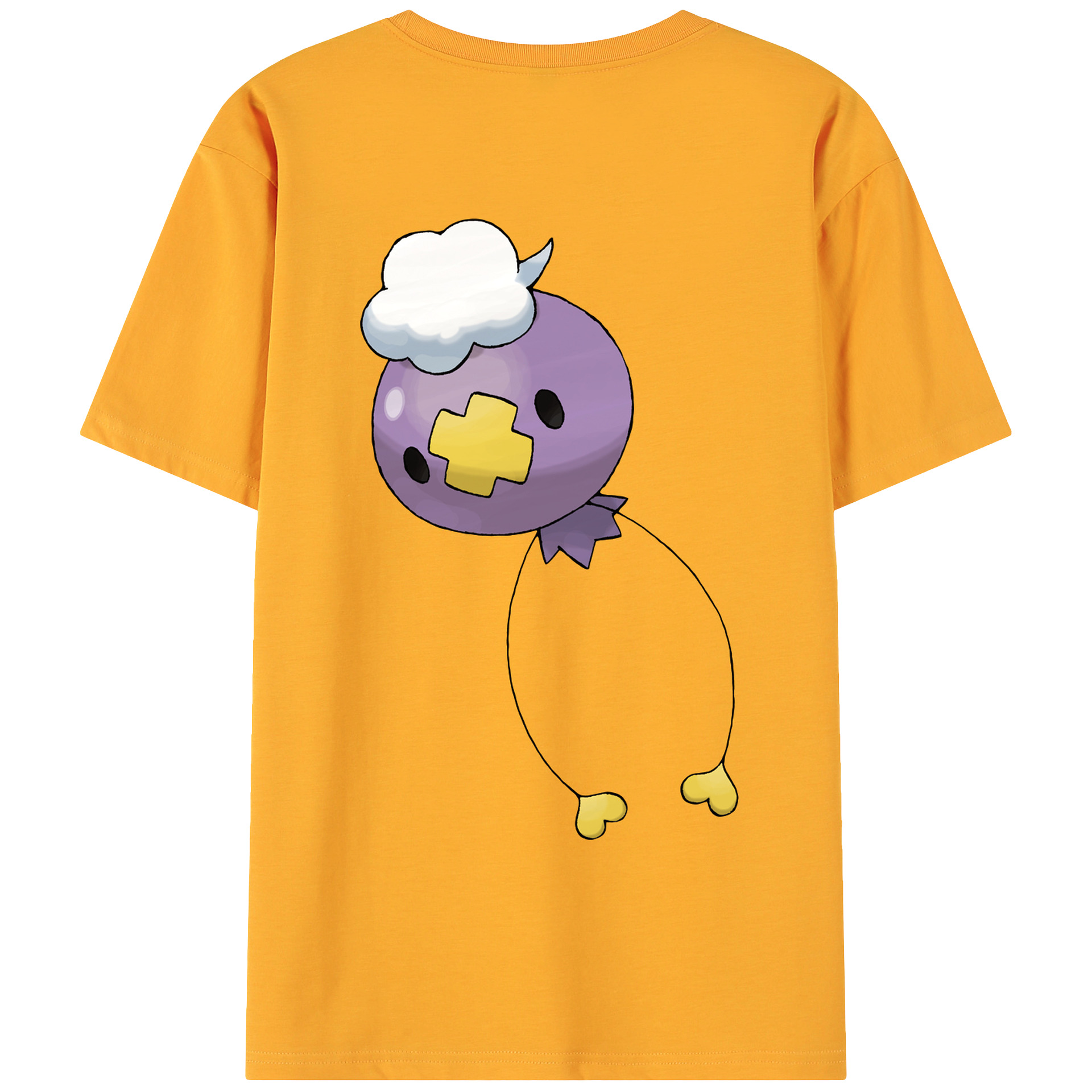 （画像用） ポケットモンスター Pokémon 綿100％ メンズ半袖Tシャツ（バックプリント） 通気性