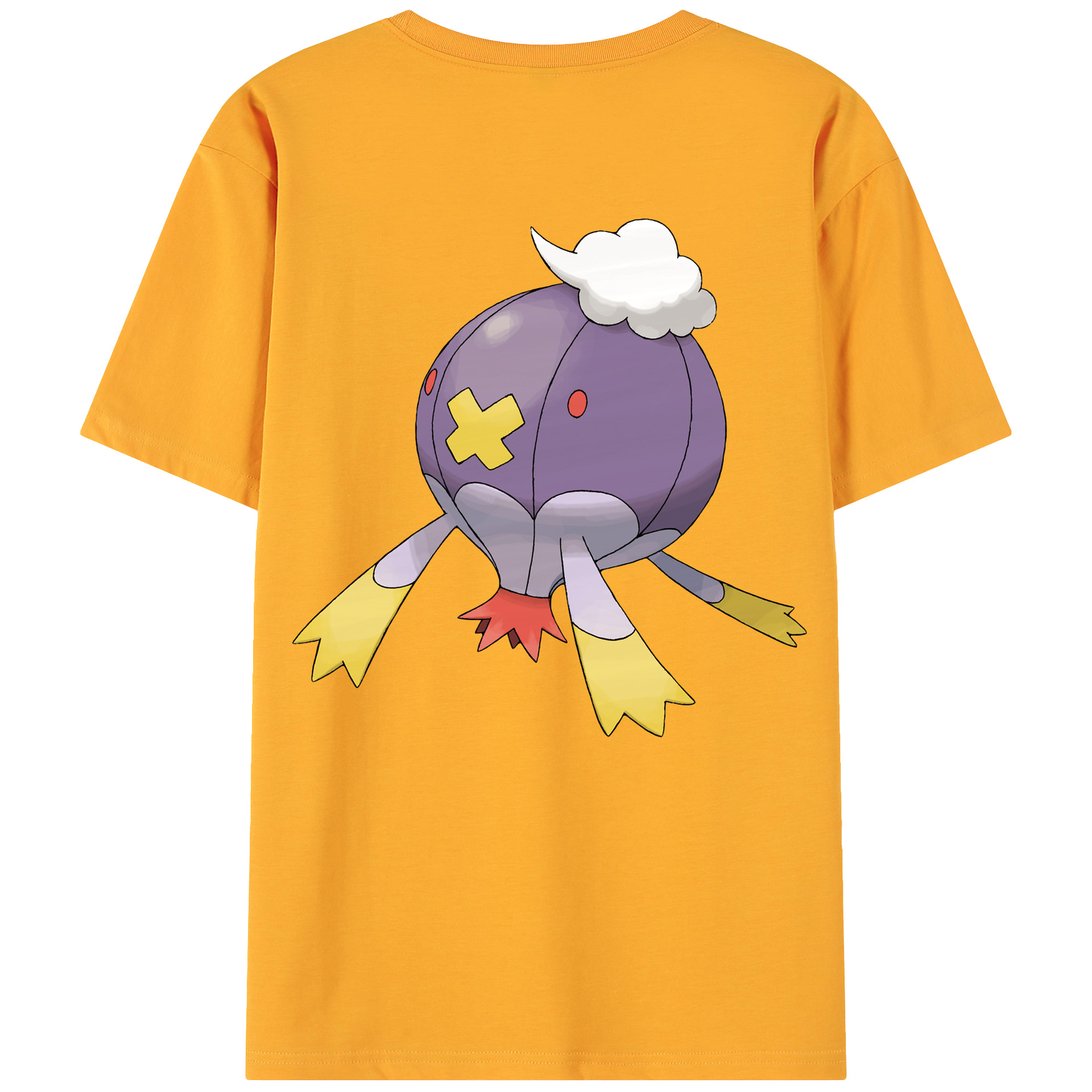 （画像用） ポケットモンスター Pokémon 綿100％ メンズ半袖Tシャツ（バックプリント） 通気性