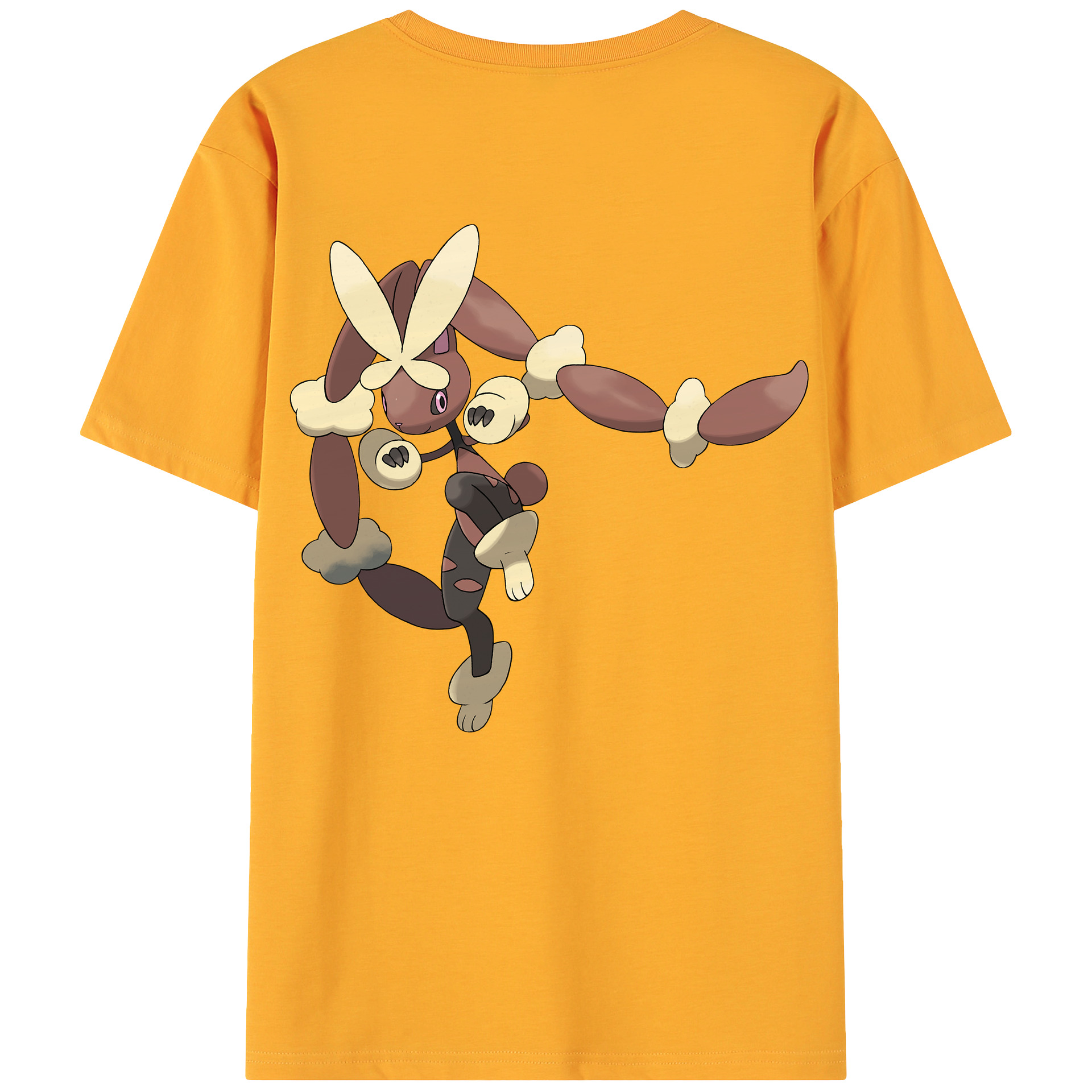 （画像用） ポケットモンスター Pokémon 綿100％ メンズ半袖Tシャツ（バックプリント） 通気性