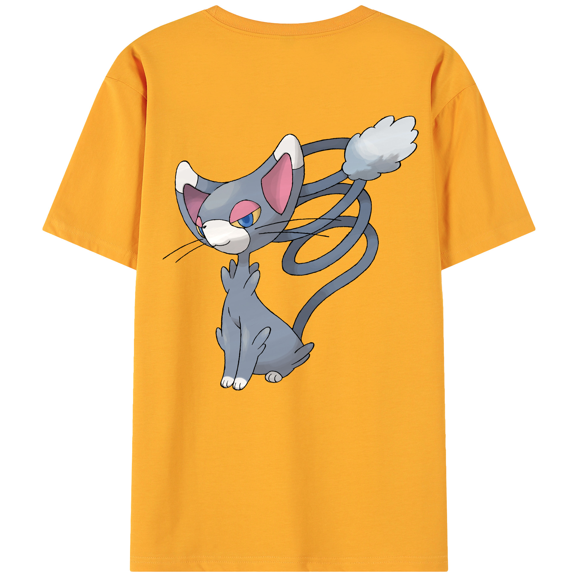 （画像用） ポケットモンスター Pokémon 綿100％ メンズ半袖Tシャツ（バックプリント） 通気性