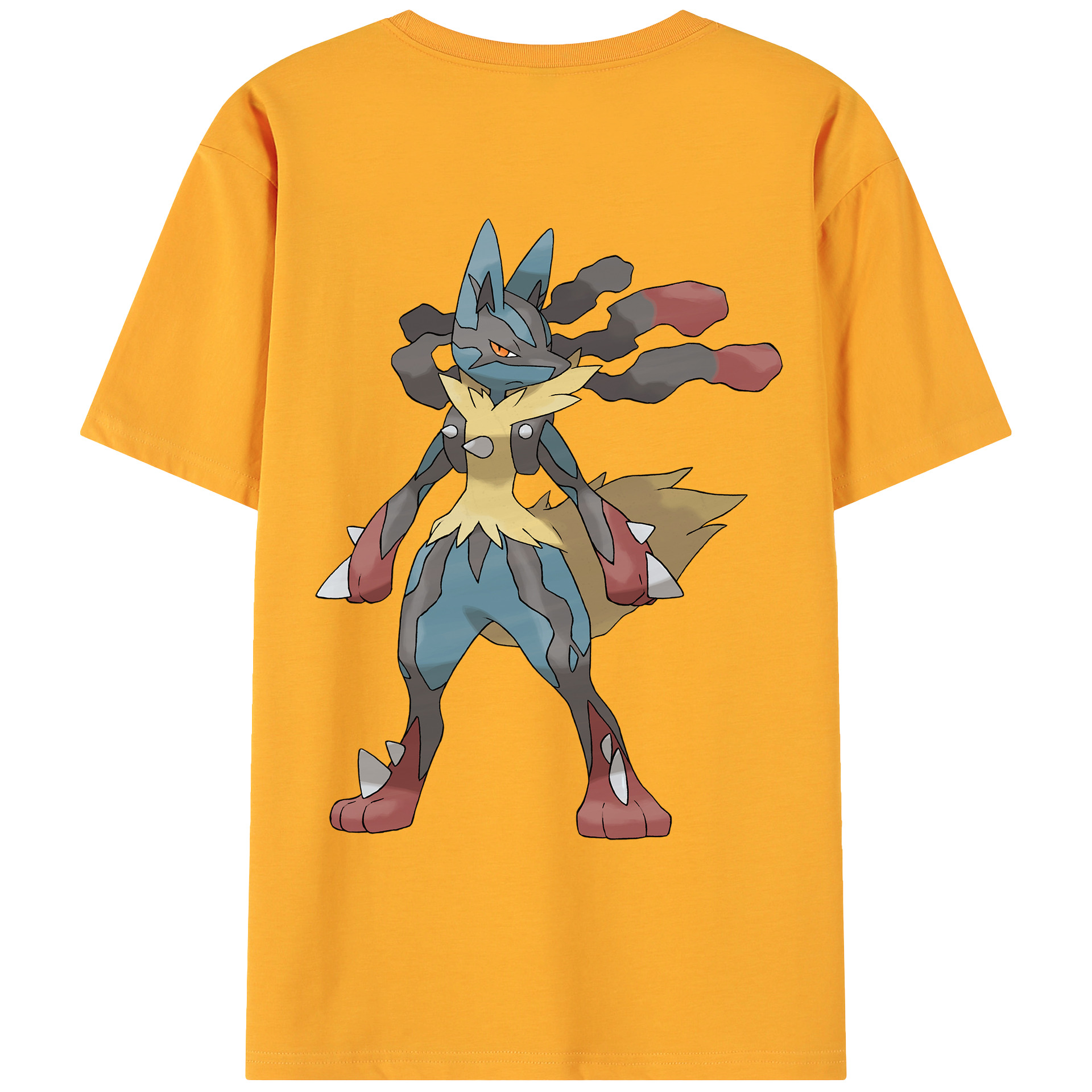 （画像用） ポケットモンスター Pokémon 綿100％ メンズ半袖Tシャツ（バックプリント） 通気性