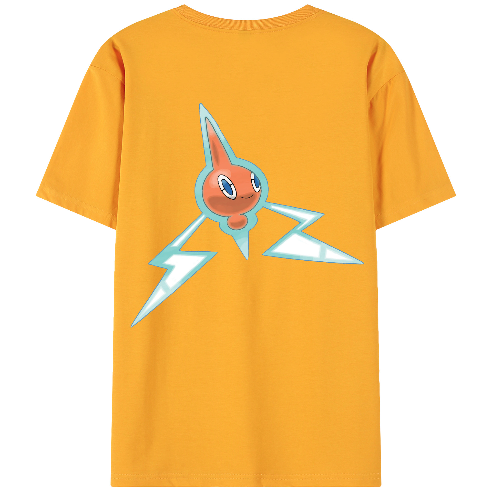 （画像用） ポケットモンスター Pokémon 綿100％ メンズ半袖Tシャツ（バックプリント） 通気性
