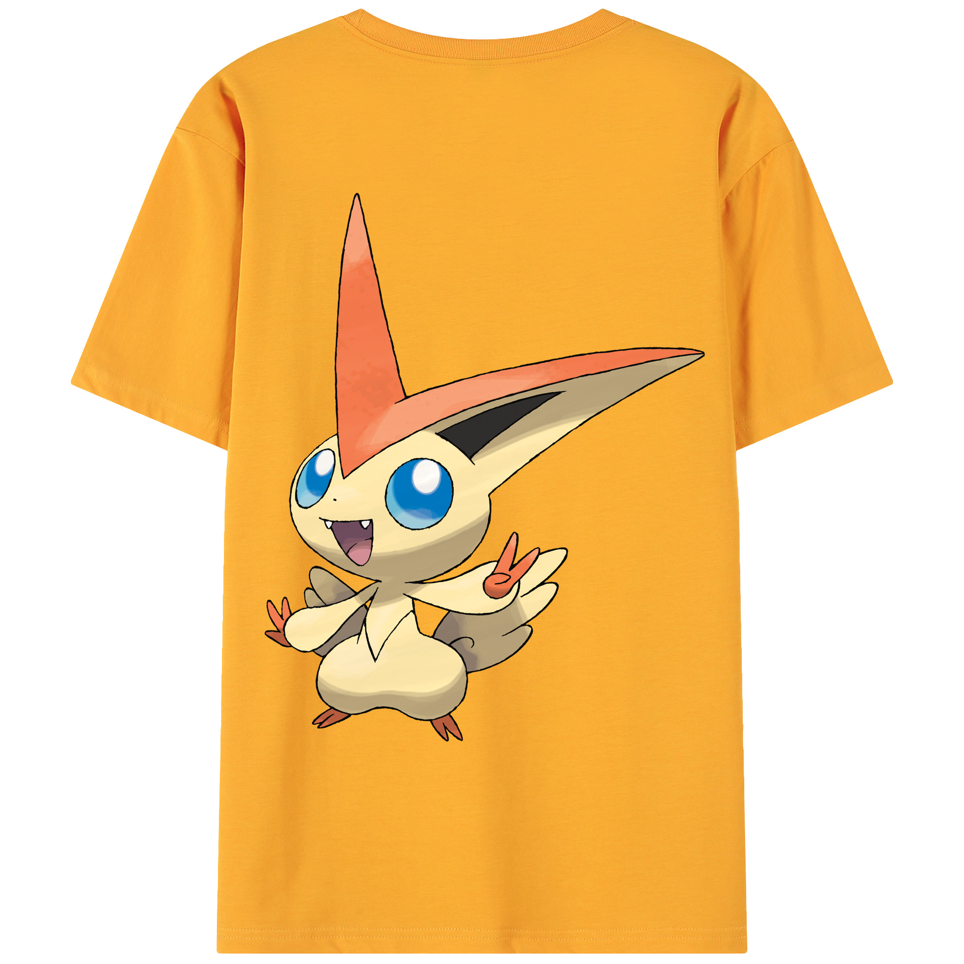 （画像用） ポケットモンスター Pokémon 綿100％ メンズ半袖Tシャツ（バックプリント） 通気性