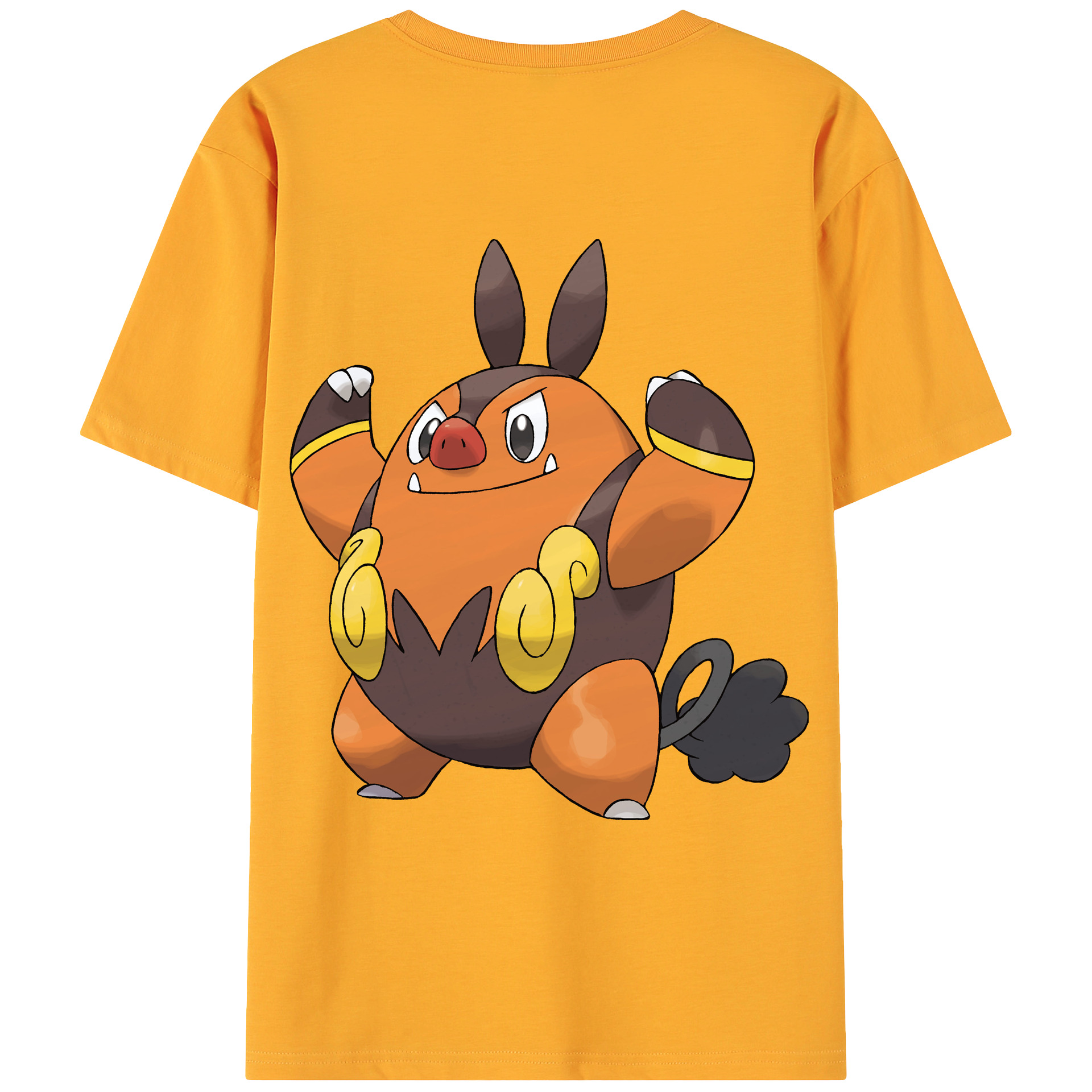 （画像用） ポケットモンスター Pokémon 綿100％ メンズ半袖Tシャツ（バックプリント） 通気性