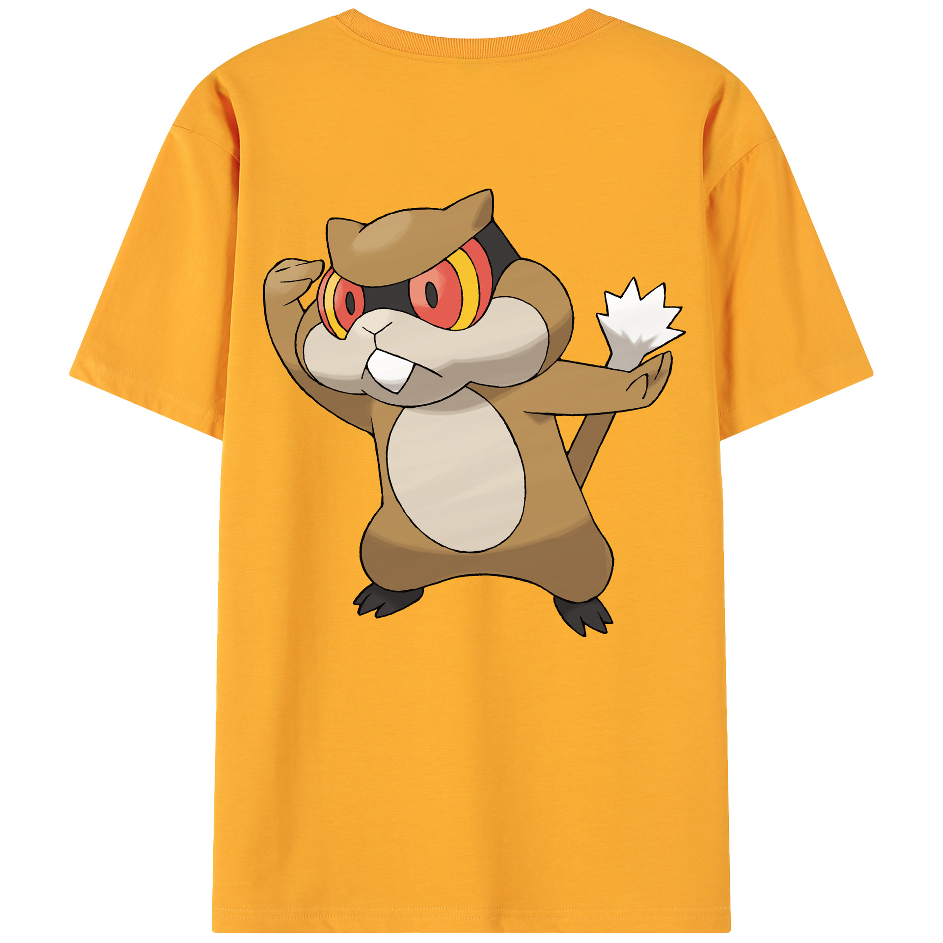 （画像用） ポケットモンスター Pokémon 綿100％ メンズ半袖Tシャツ（バックプリント） 通気性