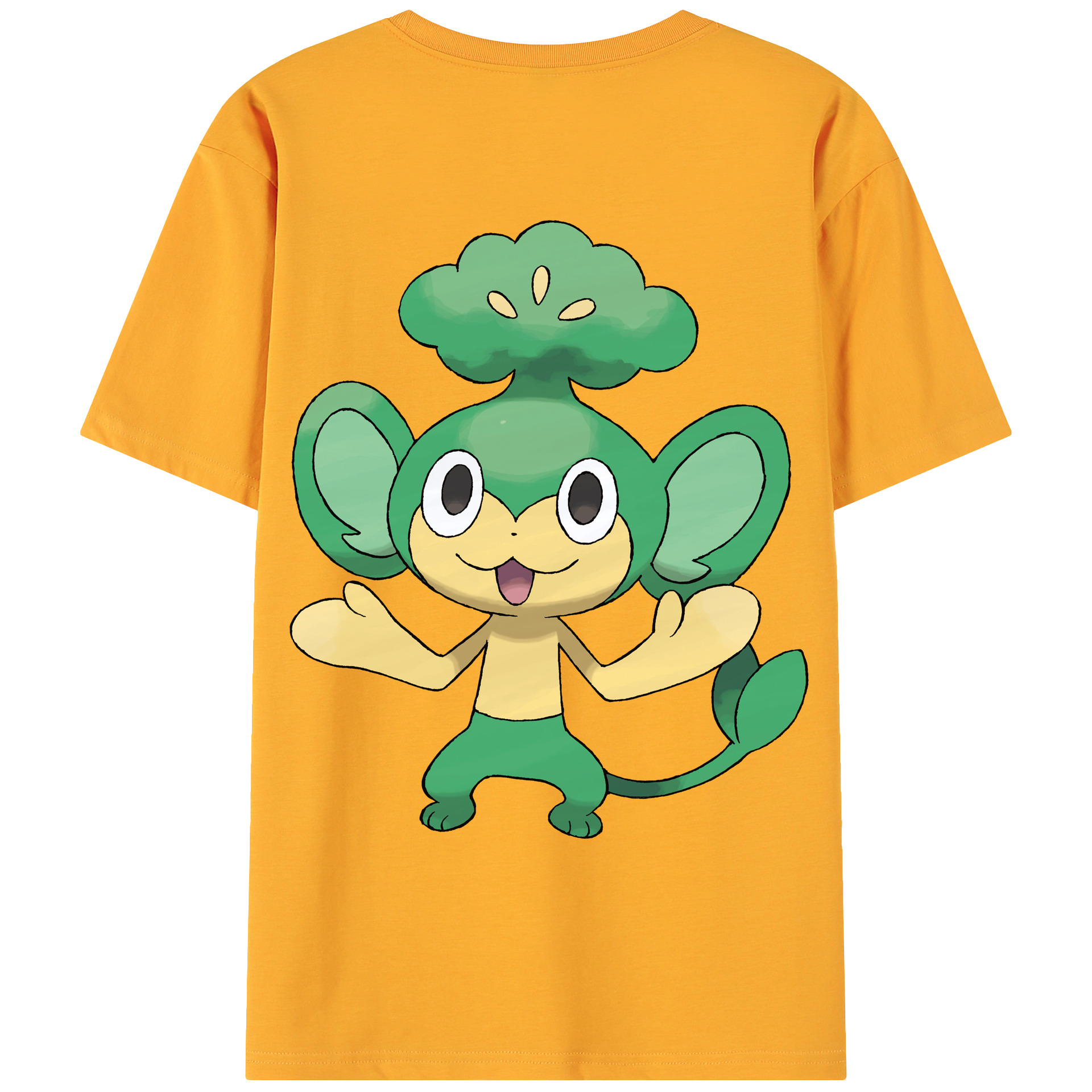 （画像用） ポケットモンスター Pokémon 綿100％ メンズ半袖Tシャツ（バックプリント） 通気性