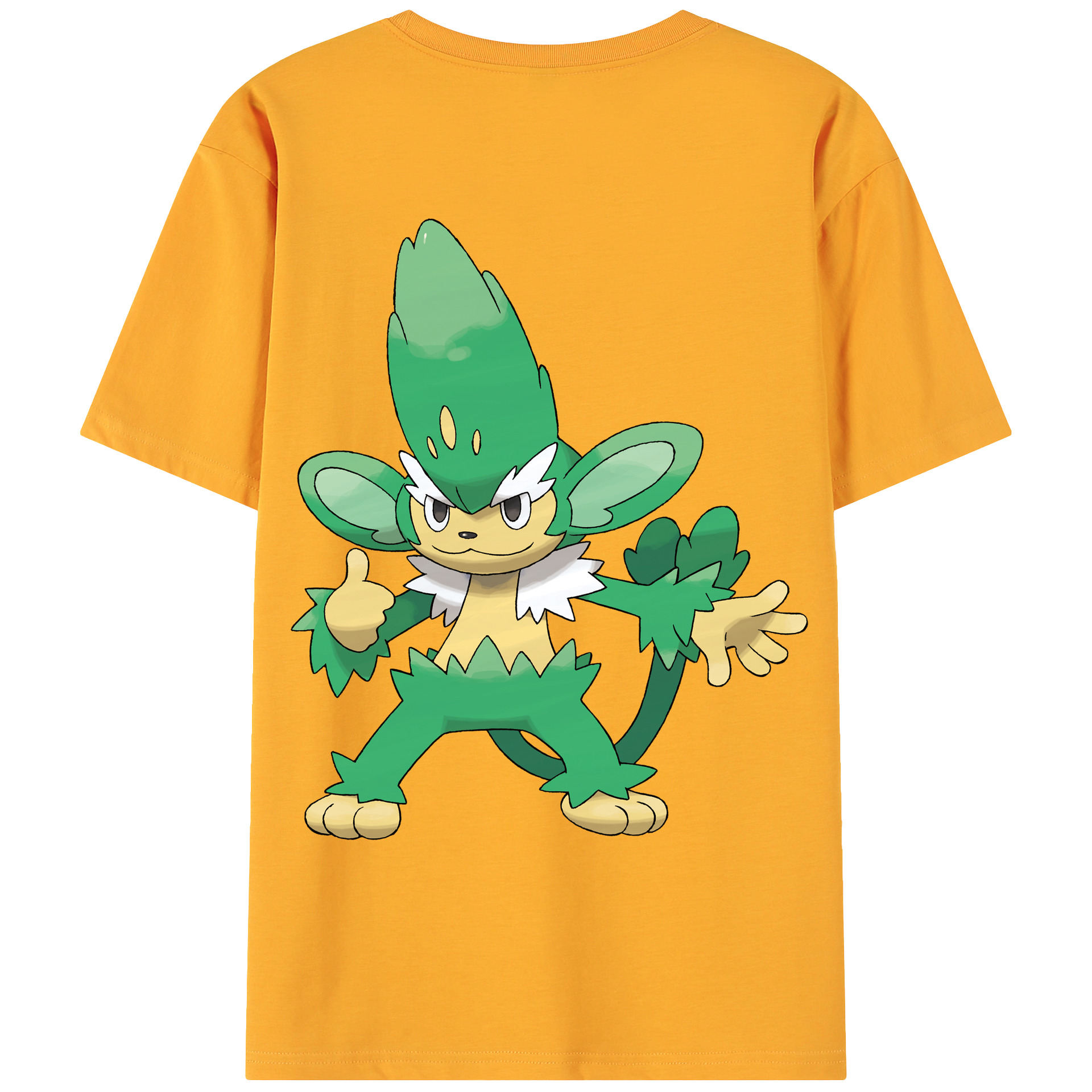 （画像用） ポケットモンスター Pokémon 綿100％ メンズ半袖Tシャツ（バックプリント） 通気性