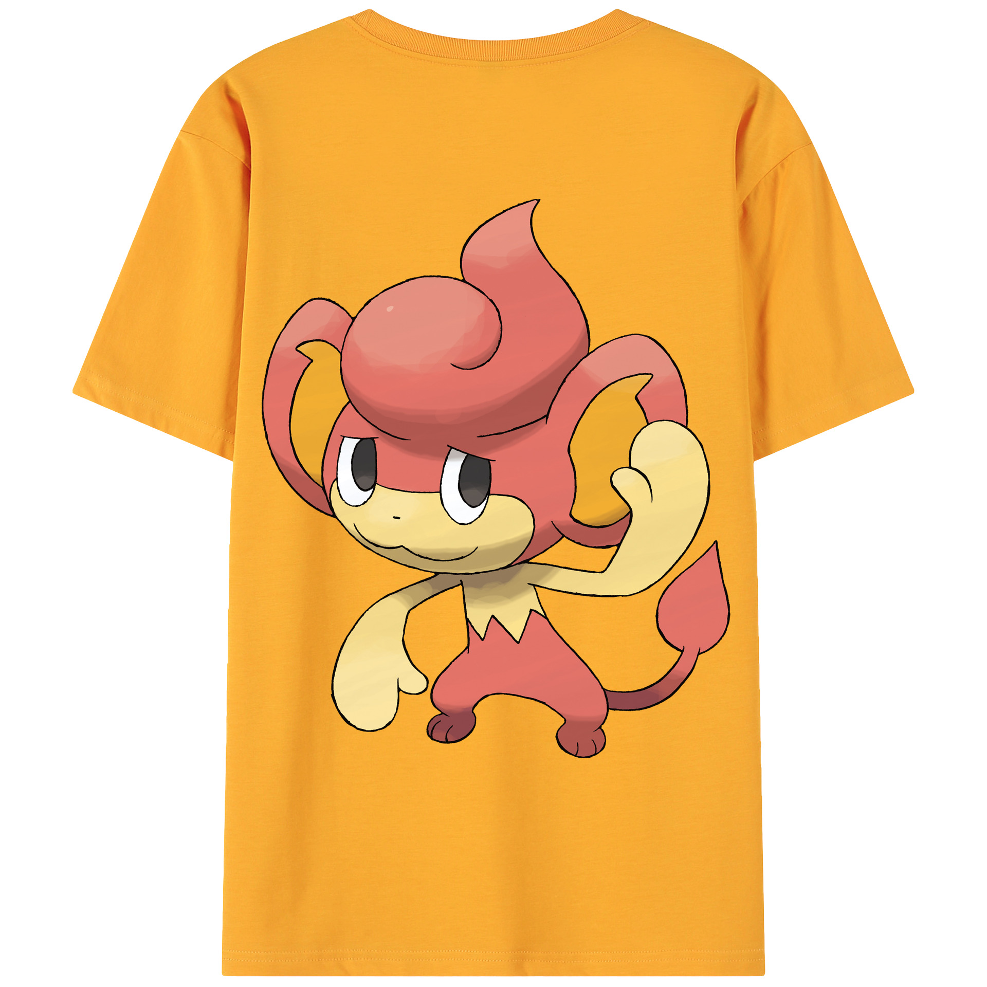 （画像用） ポケットモンスター Pokémon 綿100％ メンズ半袖Tシャツ（バックプリント） 通気性