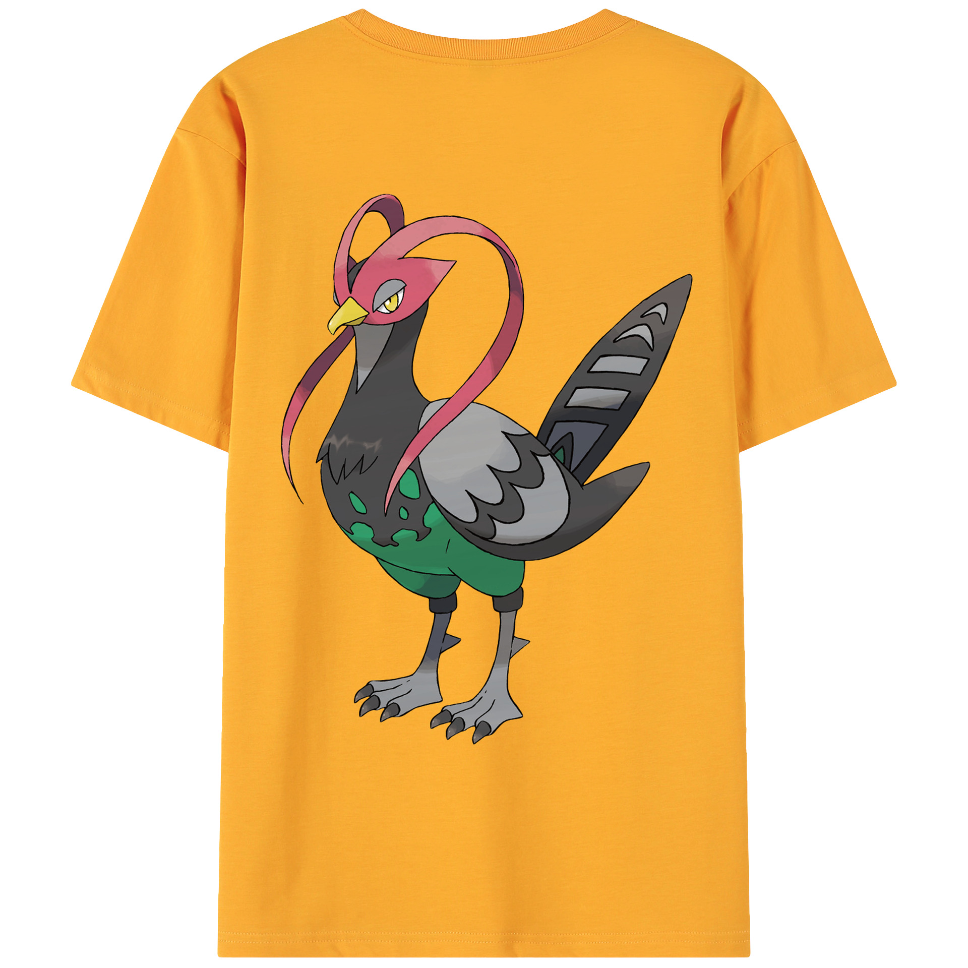 （画像用） ポケットモンスター Pokémon 綿100％ メンズ半袖Tシャツ（バックプリント） 通気性