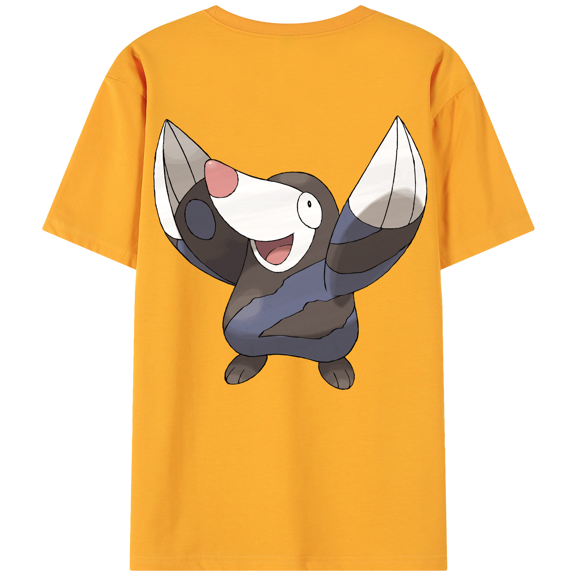 （画像用） ポケットモンスター Pokémon 綿100％ メンズ半袖Tシャツ（バックプリント） 通気性