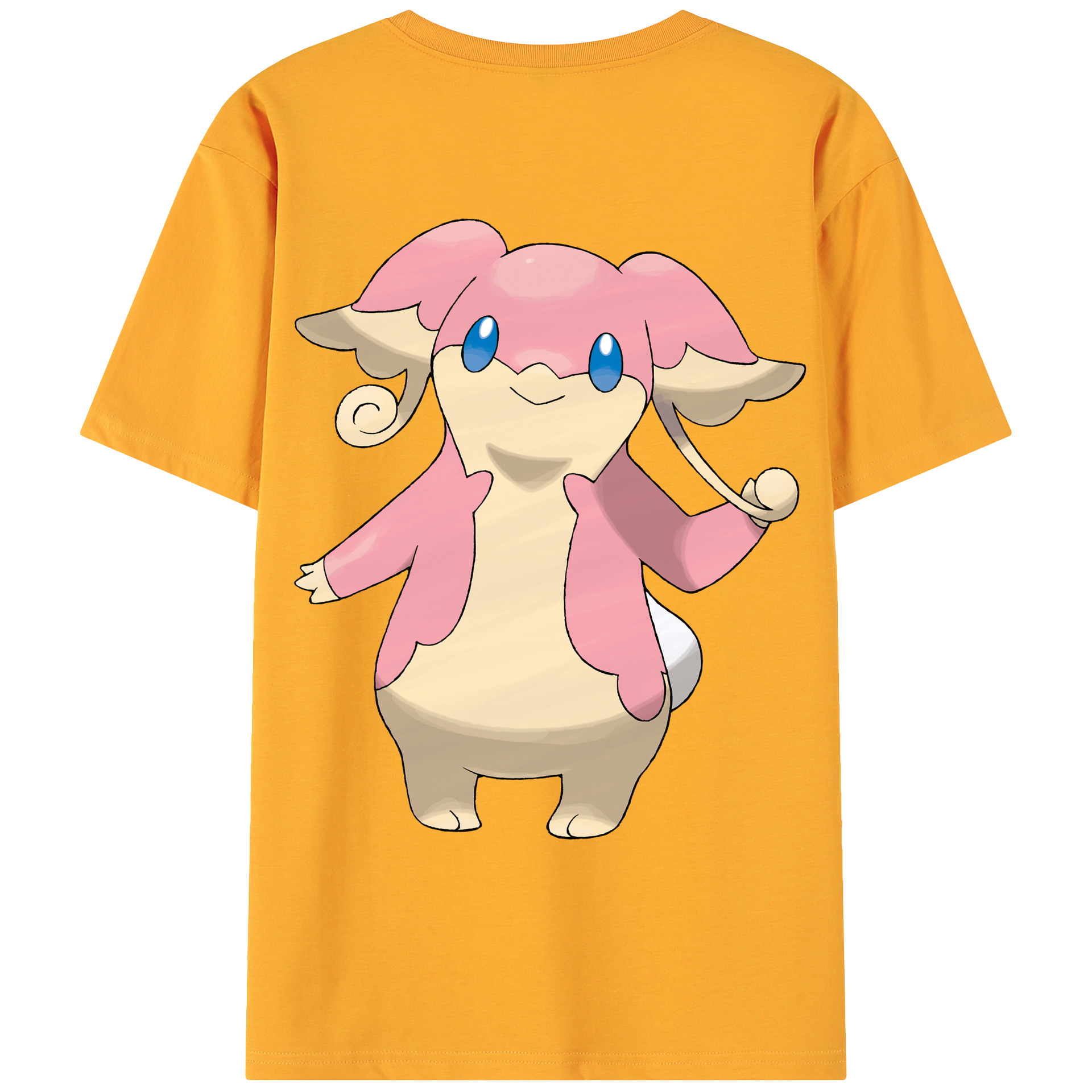（画像用） ポケットモンスター Pokémon 綿100％ メンズ半袖Tシャツ（バックプリント） 通気性