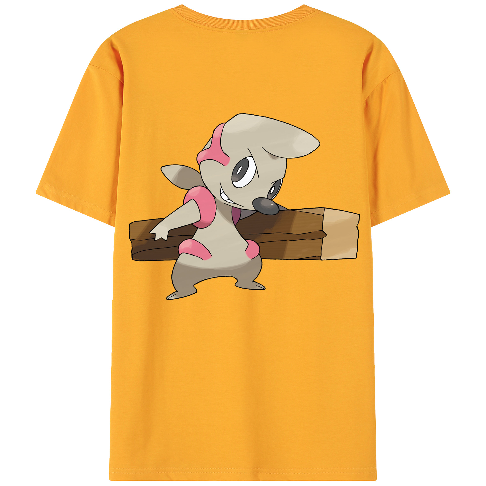 （画像用） ポケットモンスター Pokémon 綿100％ メンズ半袖Tシャツ（バックプリント） 通気性