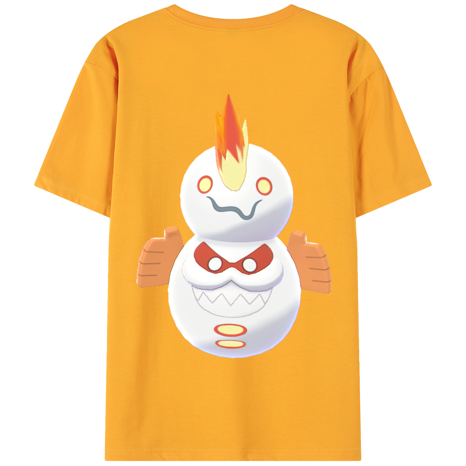 （画像用） ポケットモンスター Pokémon 綿100％ メンズ半袖Tシャツ（バックプリント） 通気性