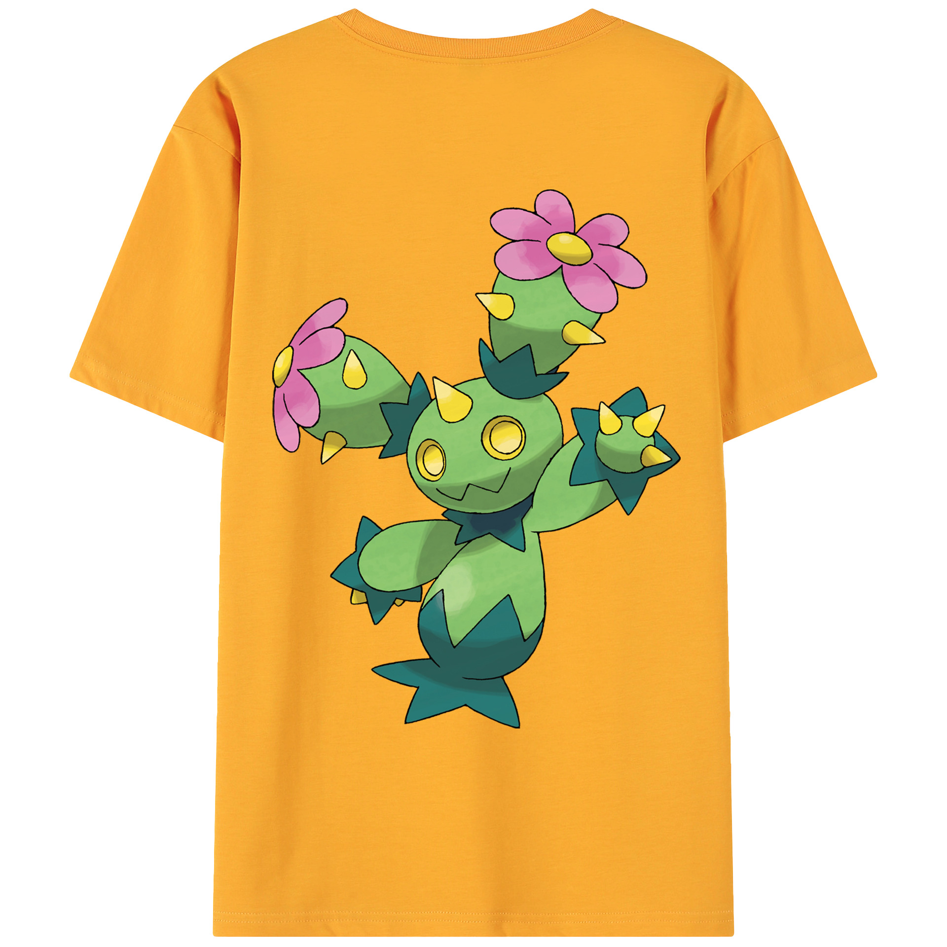 （画像用） ポケットモンスター Pokémon 綿100％ メンズ半袖Tシャツ（バックプリント） 通気性