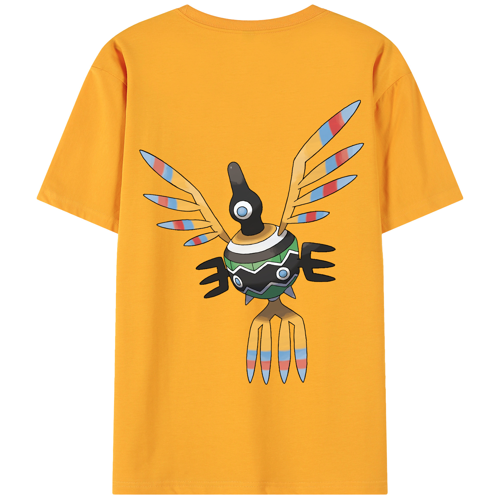 （画像用） ポケットモンスター Pokémon 綿100％ メンズ半袖Tシャツ（バックプリント） 通気性