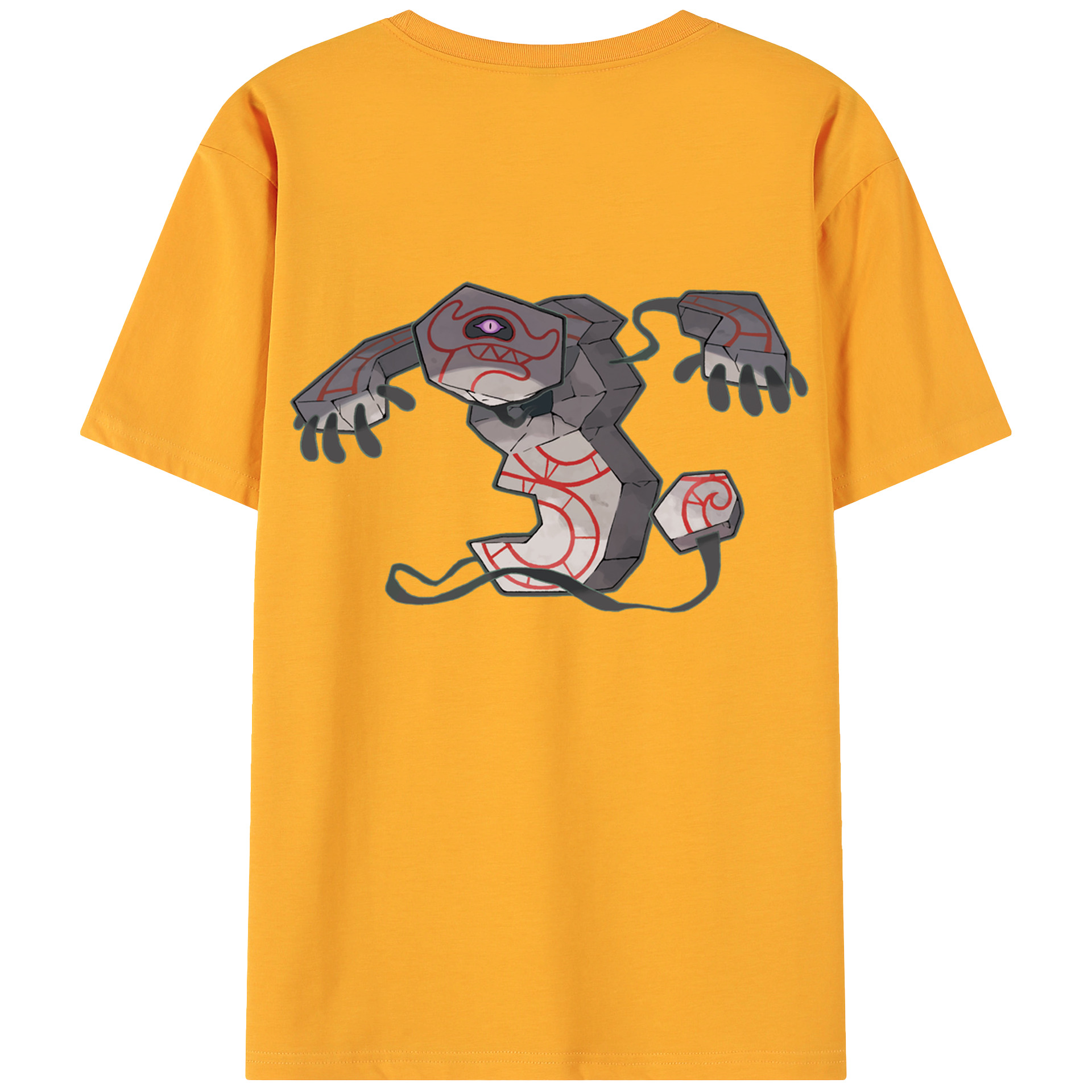 （画像用） ポケットモンスター Pokémon 綿100％ メンズ半袖Tシャツ（バックプリント） 通気性