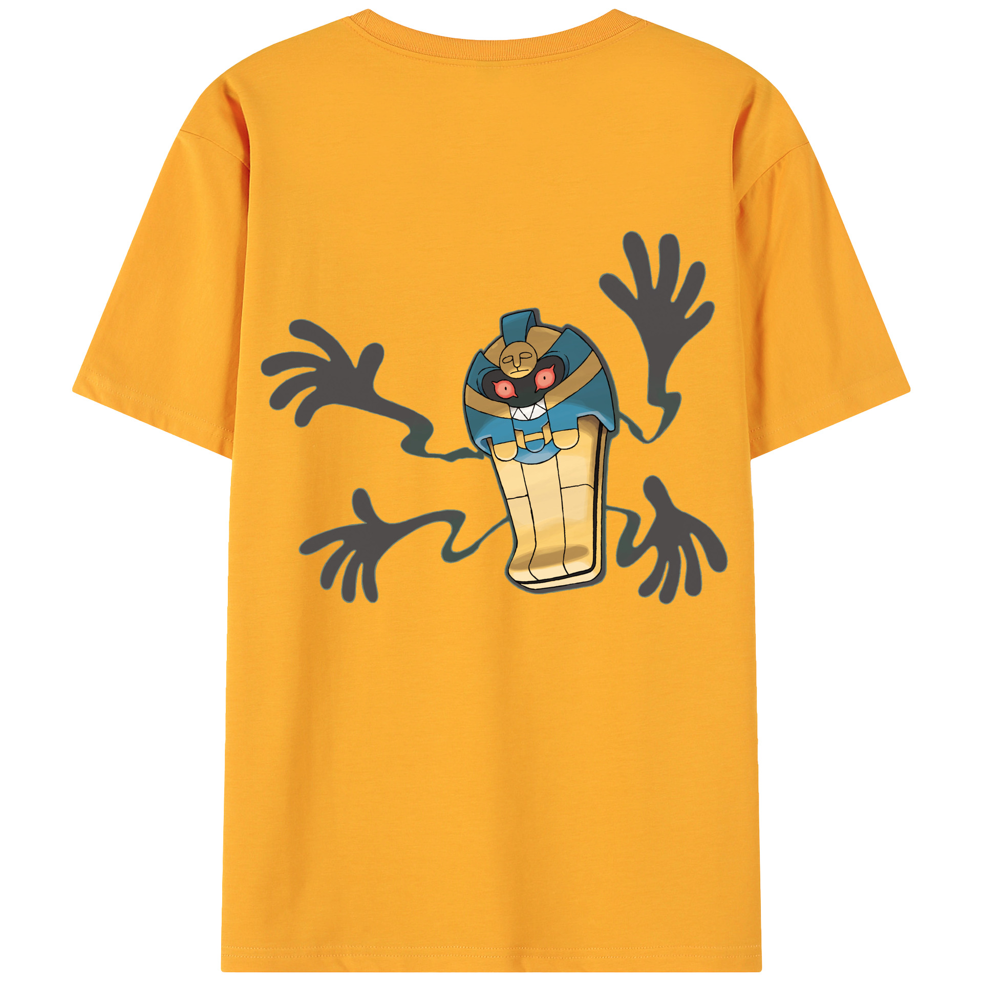 （画像用） ポケットモンスター Pokémon 綿100％ メンズ半袖Tシャツ（バックプリント） 通気性