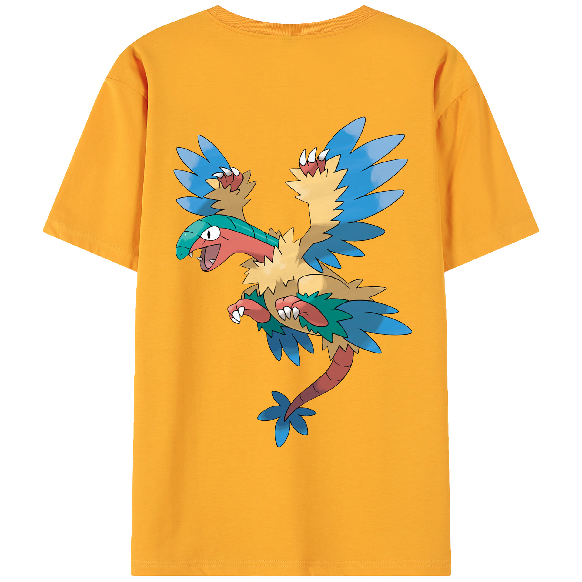 （画像用） ポケットモンスター Pokémon 綿100％ メンズ半袖Tシャツ（バックプリント） 通気性