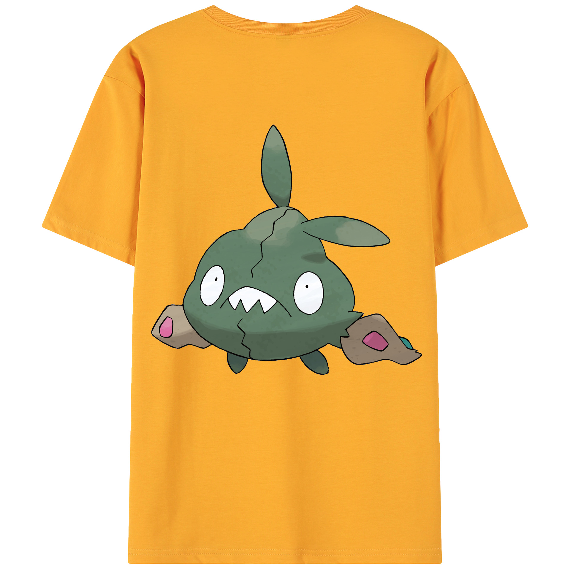 （画像用） ポケットモンスター Pokémon 綿100％ メンズ半袖Tシャツ（バックプリント） 通気性