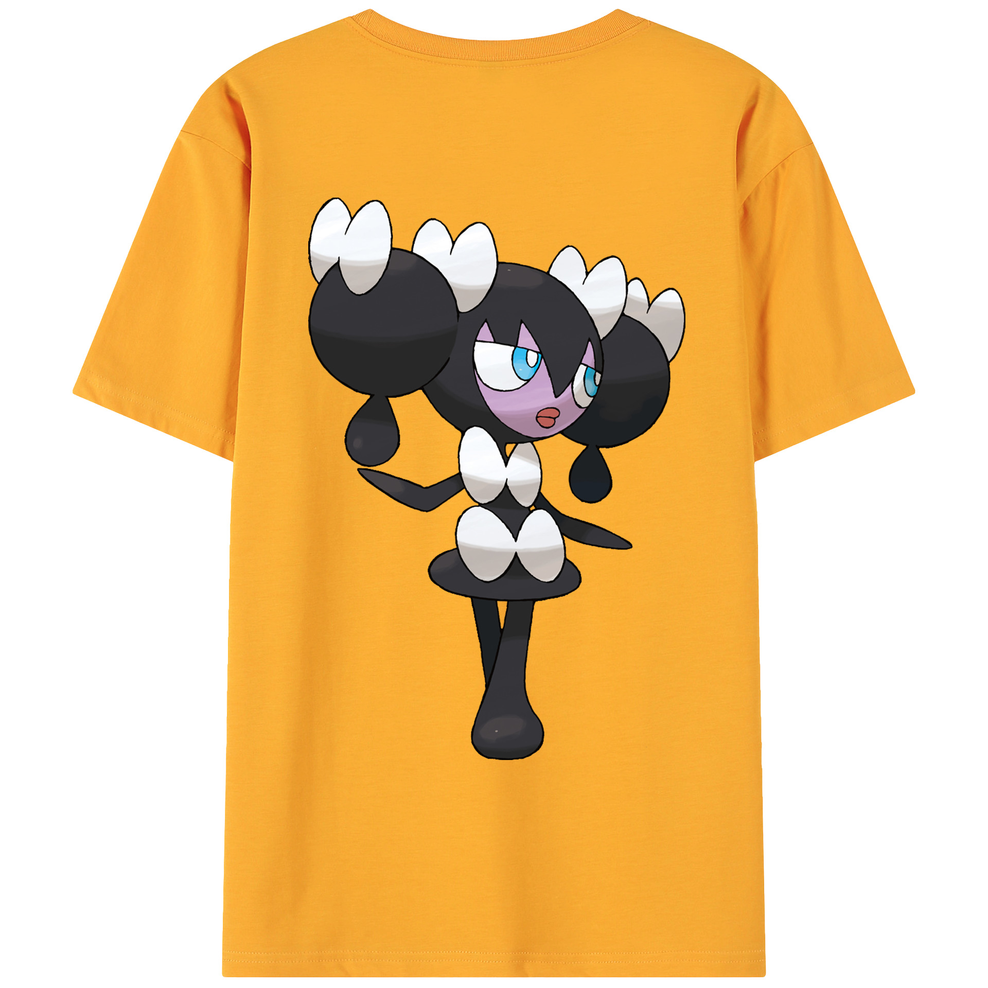 （画像用） ポケットモンスター Pokémon 綿100％ メンズ半袖Tシャツ（バックプリント） 通気性