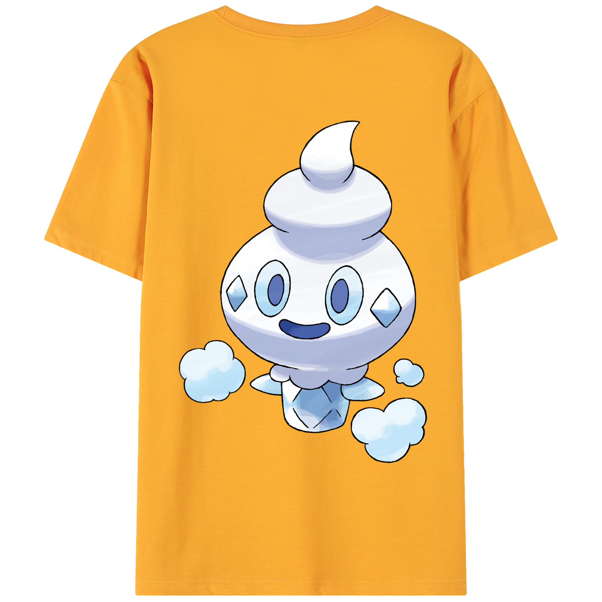 （画像用） ポケットモンスター Pokémon 綿100％ メンズ半袖Tシャツ（バックプリント） 通気性