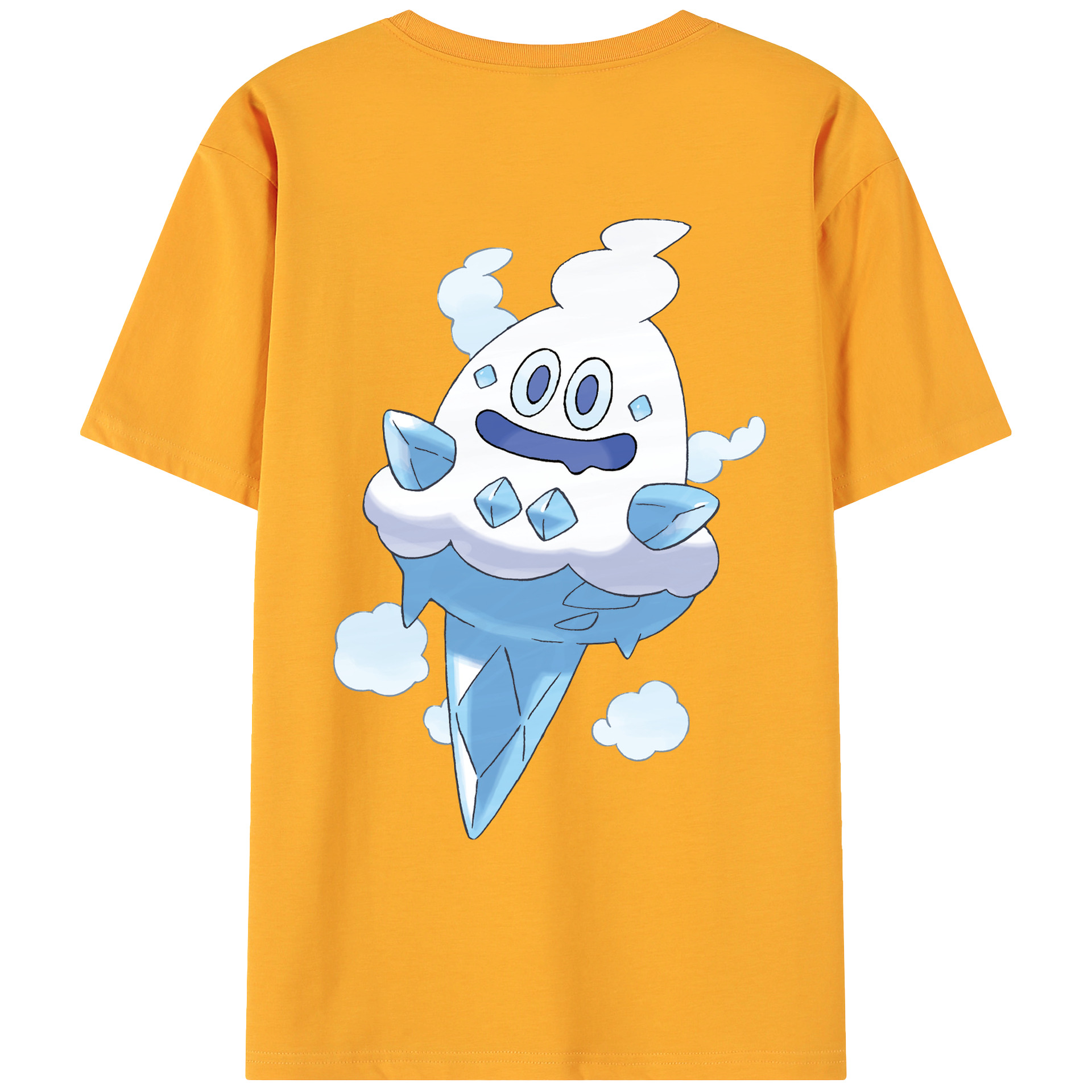 （画像用） ポケットモンスター Pokémon 綿100％ メンズ半袖Tシャツ（バックプリント） 通気性