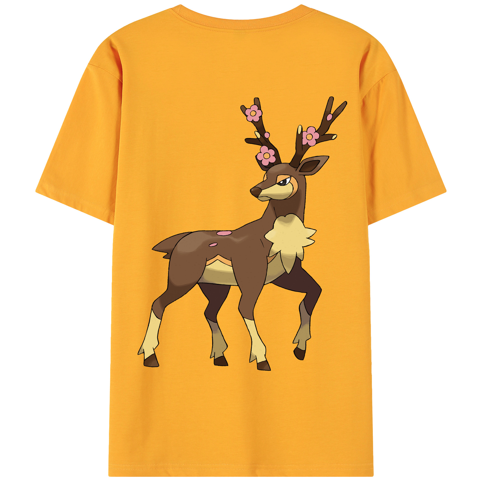 （画像用） ポケットモンスター Pokémon 綿100％ メンズ半袖Tシャツ（バックプリント） 通気性