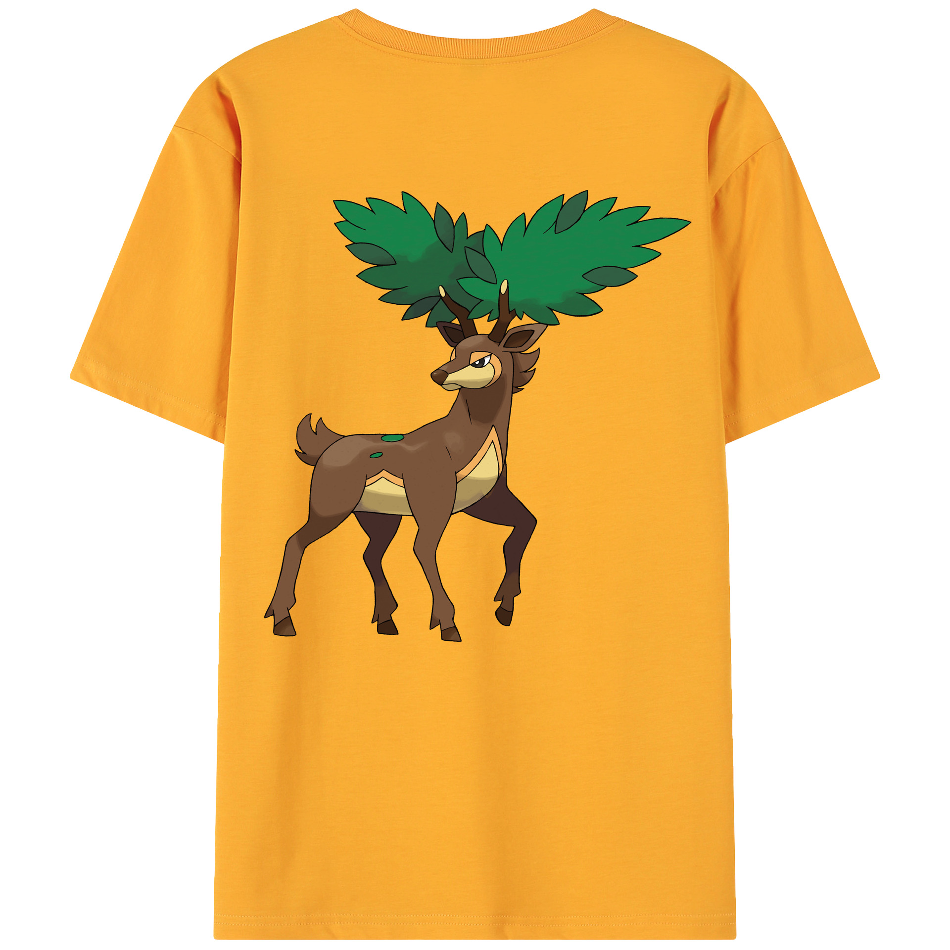 （画像用） ポケットモンスター Pokémon 綿100％ メンズ半袖Tシャツ（バックプリント） 通気性