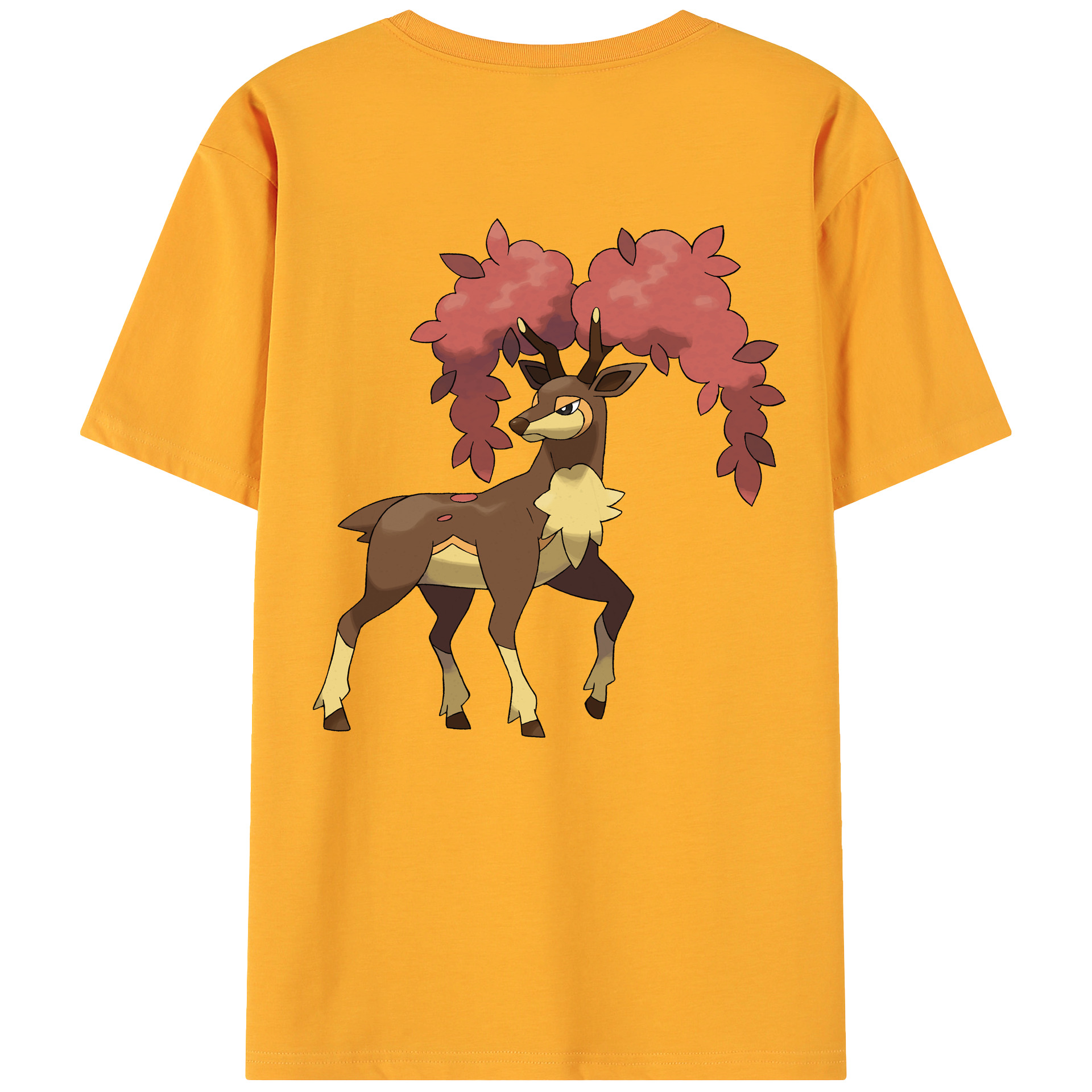 （画像用） ポケットモンスター Pokémon 綿100％ メンズ半袖Tシャツ（バックプリント） 通気性