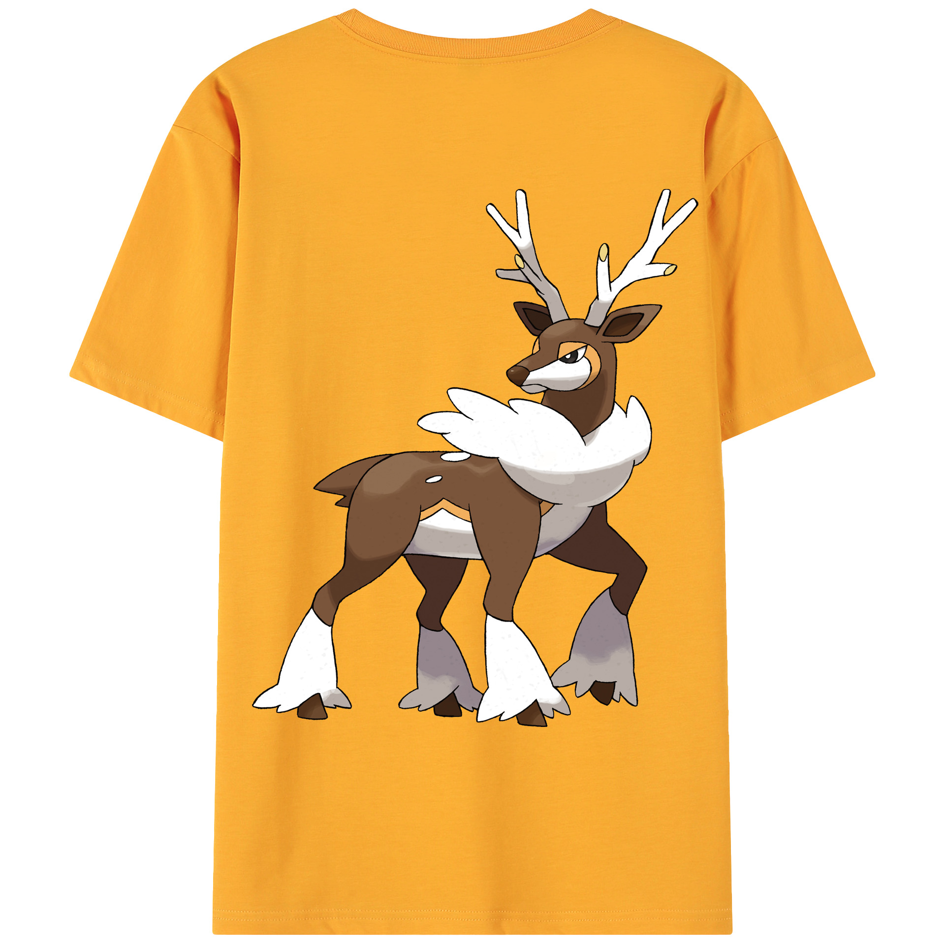 （画像用） ポケットモンスター Pokémon 綿100％ メンズ半袖Tシャツ（バックプリント） 通気性