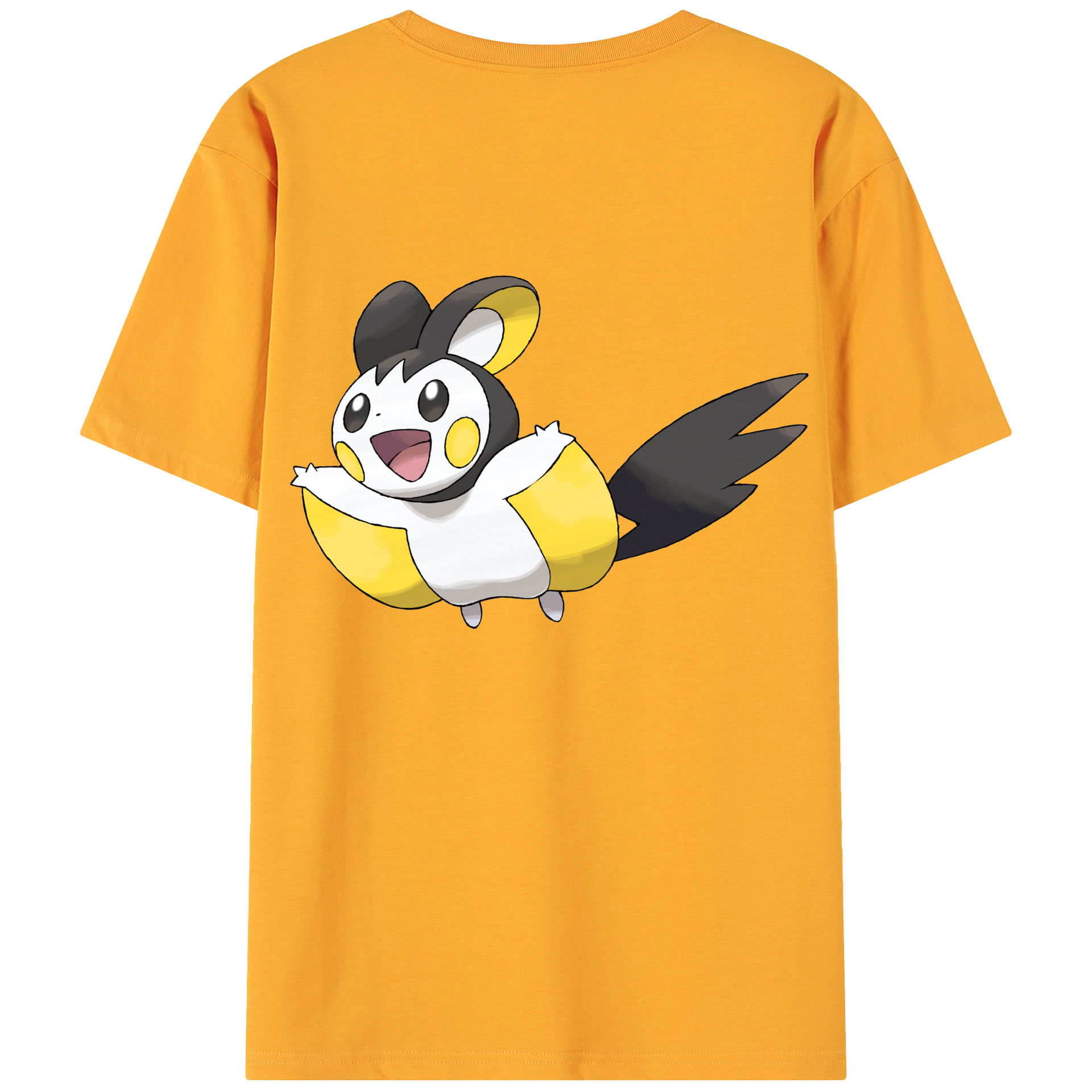 （画像用） ポケットモンスター Pokémon 綿100％ メンズ半袖Tシャツ（バックプリント） 通気性