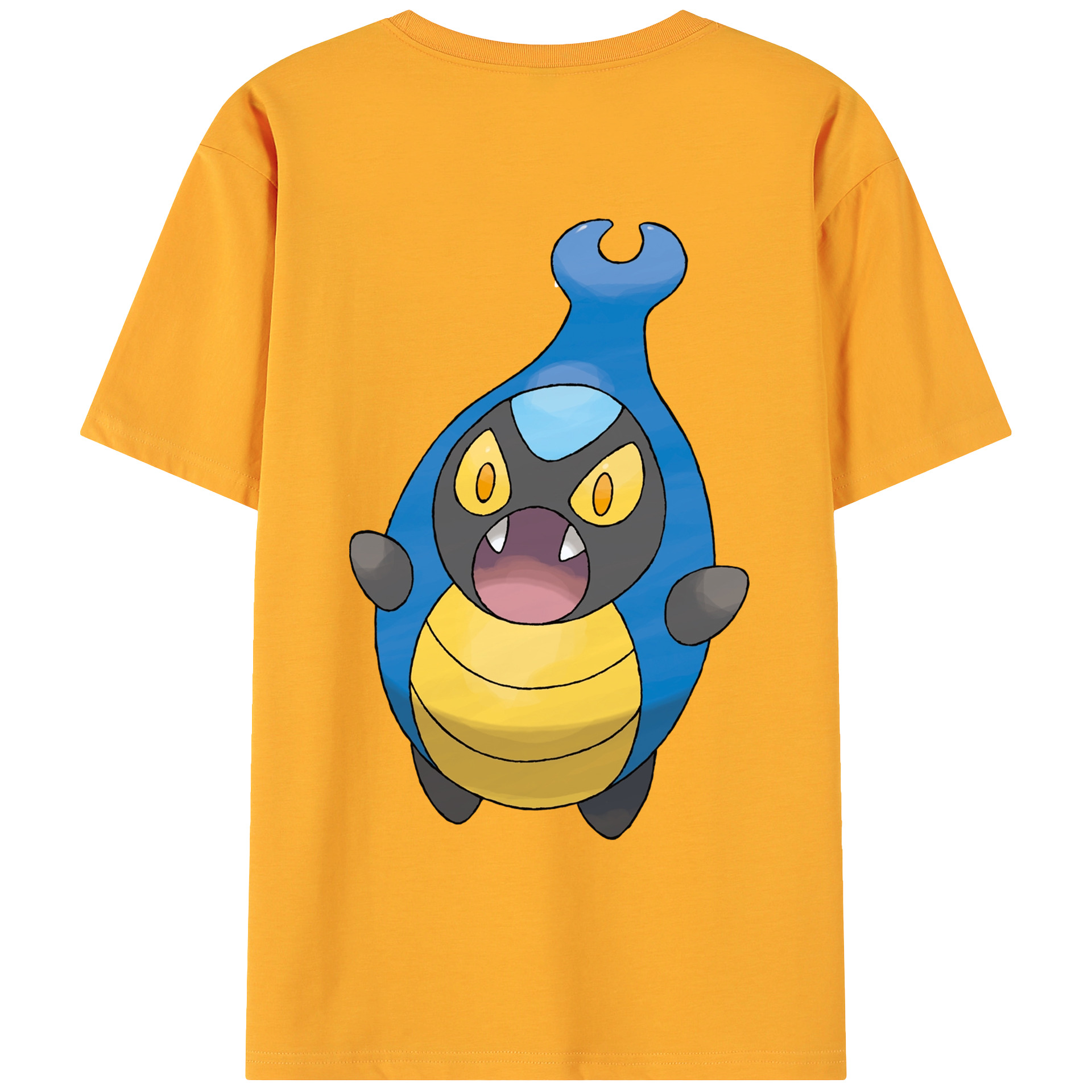（画像用） ポケットモンスター Pokémon 綿100％ メンズ半袖Tシャツ（バックプリント） 通気性