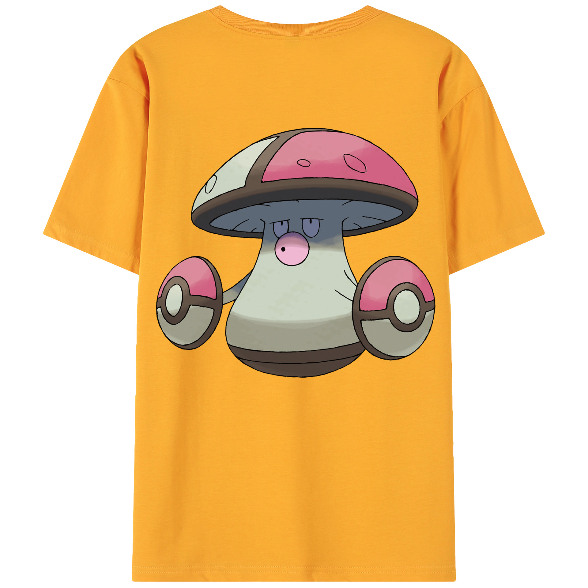 （画像用） ポケットモンスター Pokémon 綿100％ メンズ半袖Tシャツ（バックプリント） 通気性
