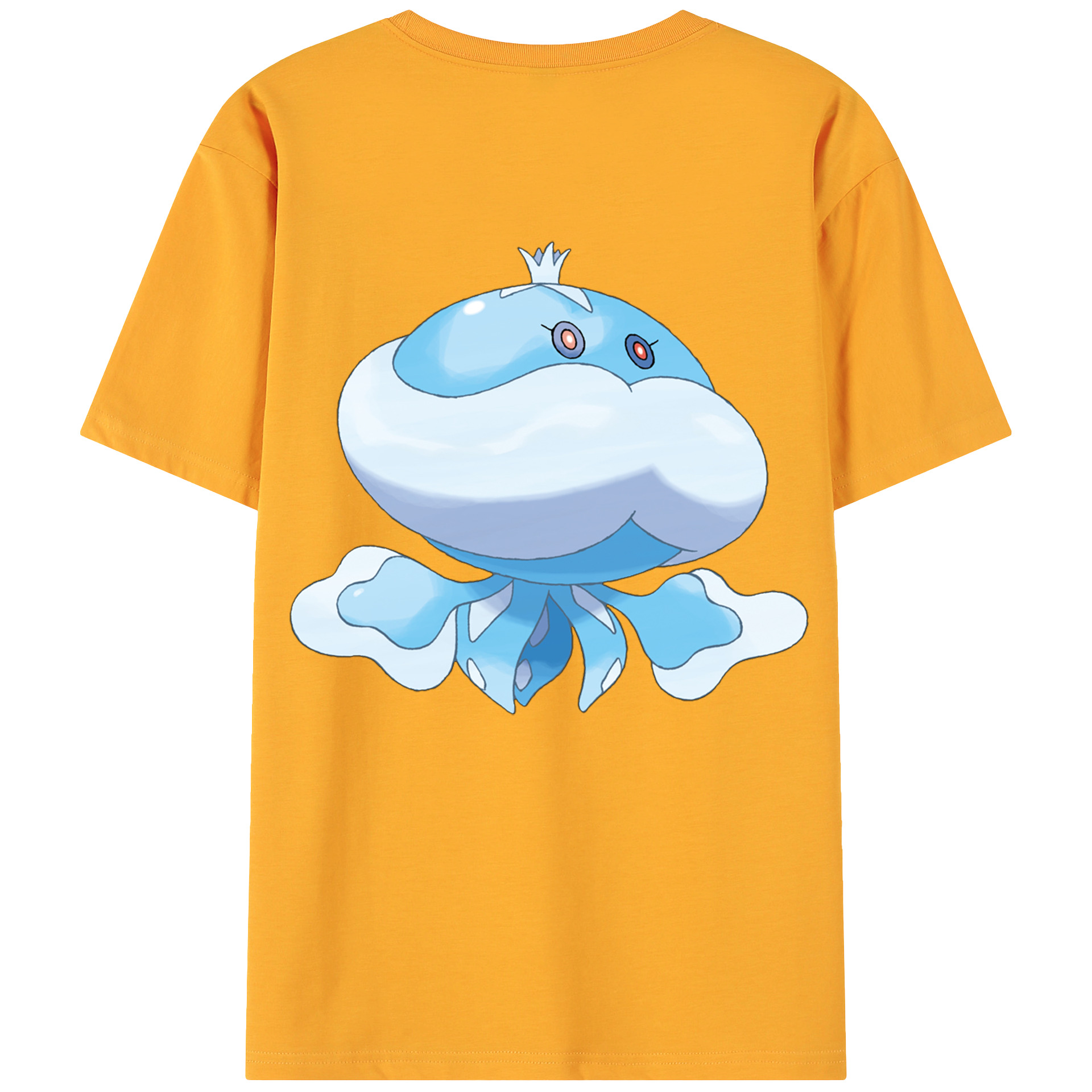 （画像用） ポケットモンスター Pokémon 綿100％ メンズ半袖Tシャツ（バックプリント） 通気性