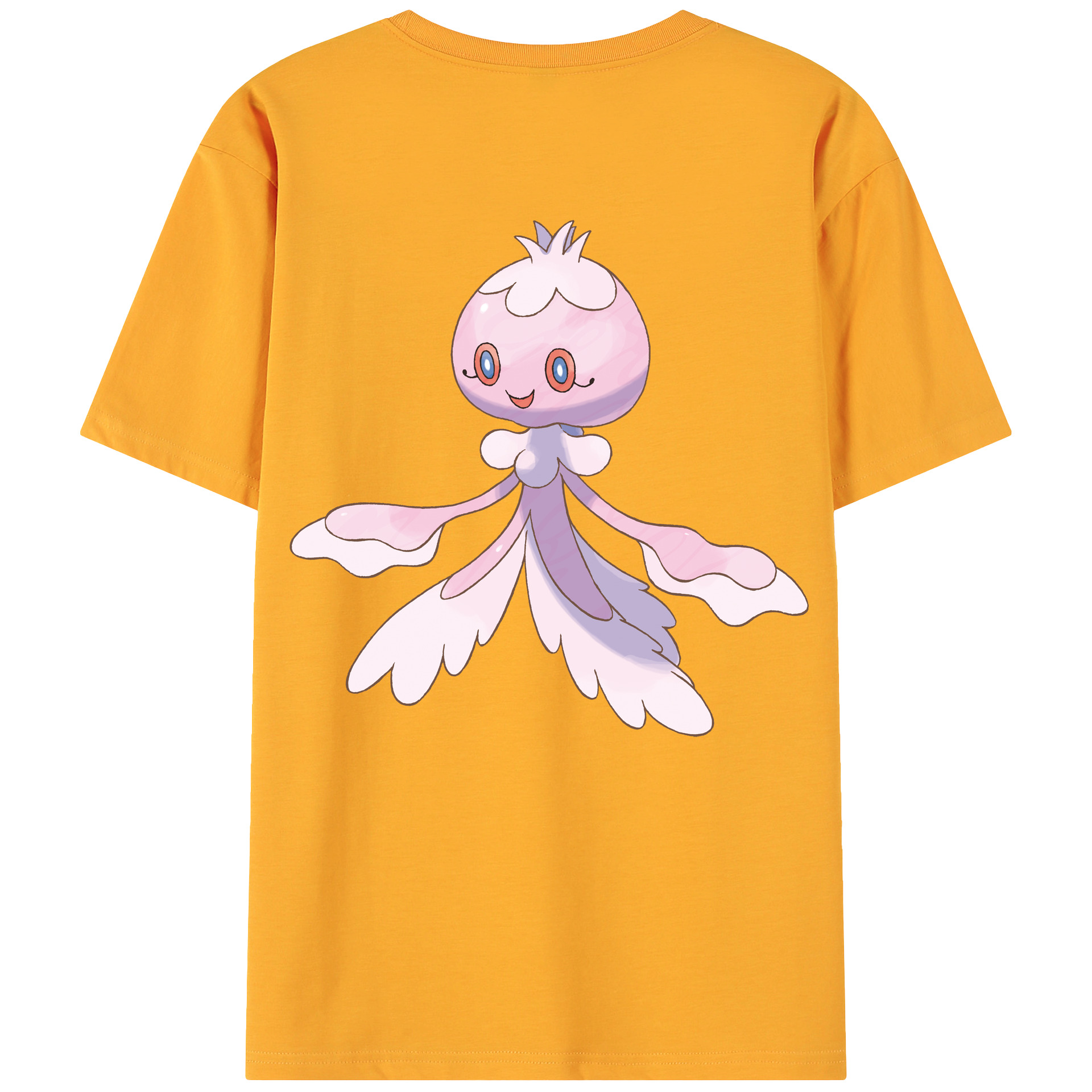 （画像用） ポケットモンスター Pokémon 綿100％ メンズ半袖Tシャツ（バックプリント） 通気性