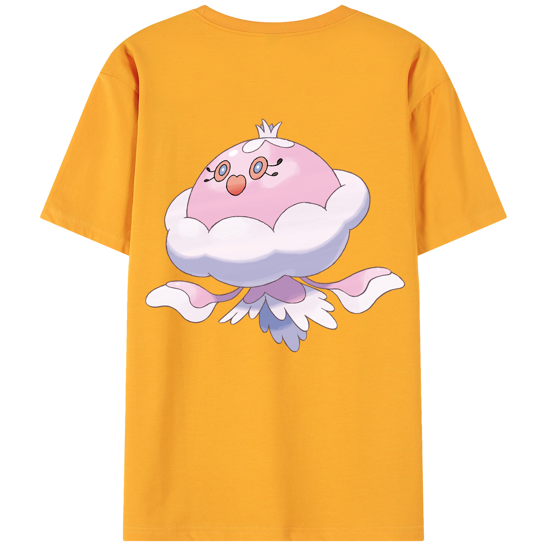 （画像用） ポケットモンスター Pokémon 綿100％ メンズ半袖Tシャツ（バックプリント） 通気性