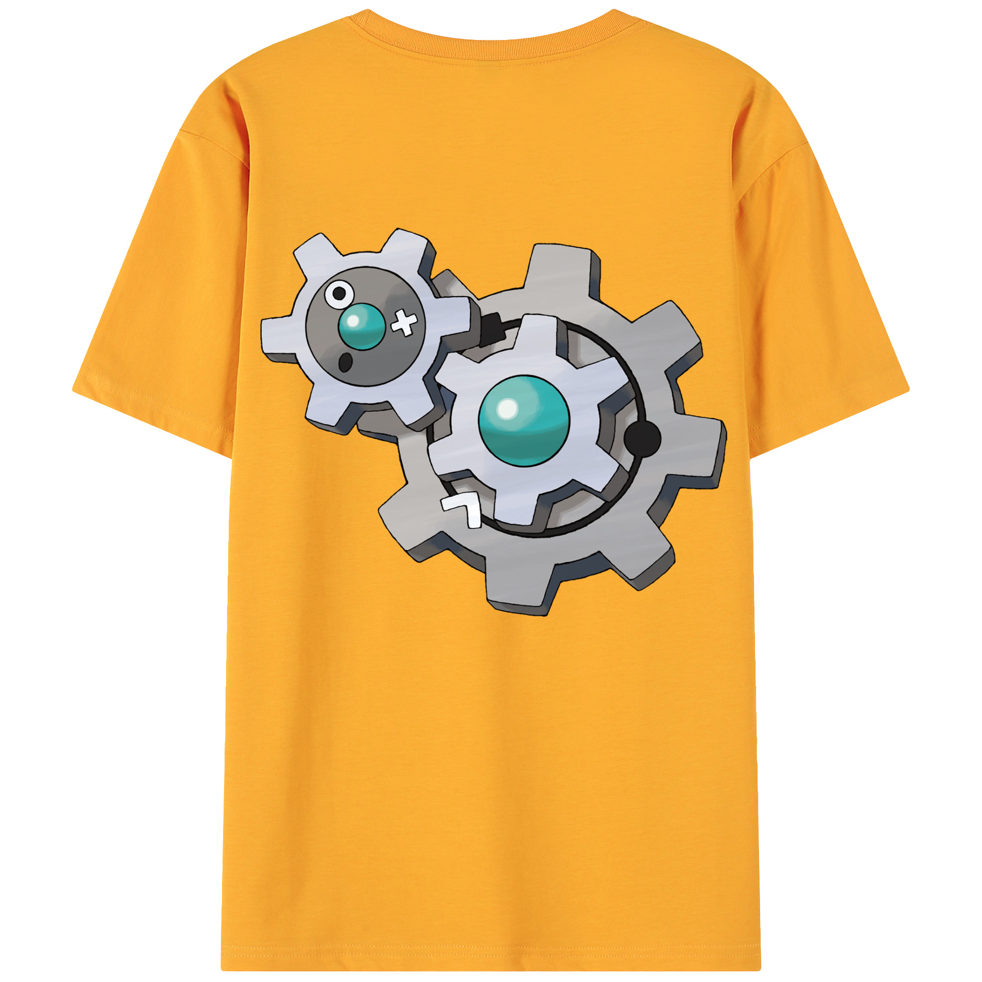 （画像用） ポケットモンスター Pokémon 綿100％ メンズ半袖Tシャツ（バックプリント） 通気性