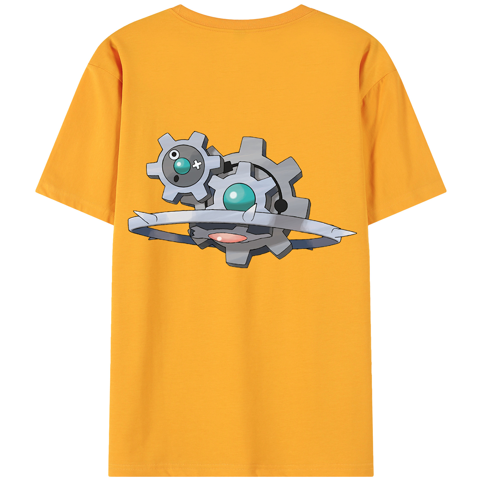 （画像用） ポケットモンスター Pokémon 綿100％ メンズ半袖Tシャツ（バックプリント） 通気性
