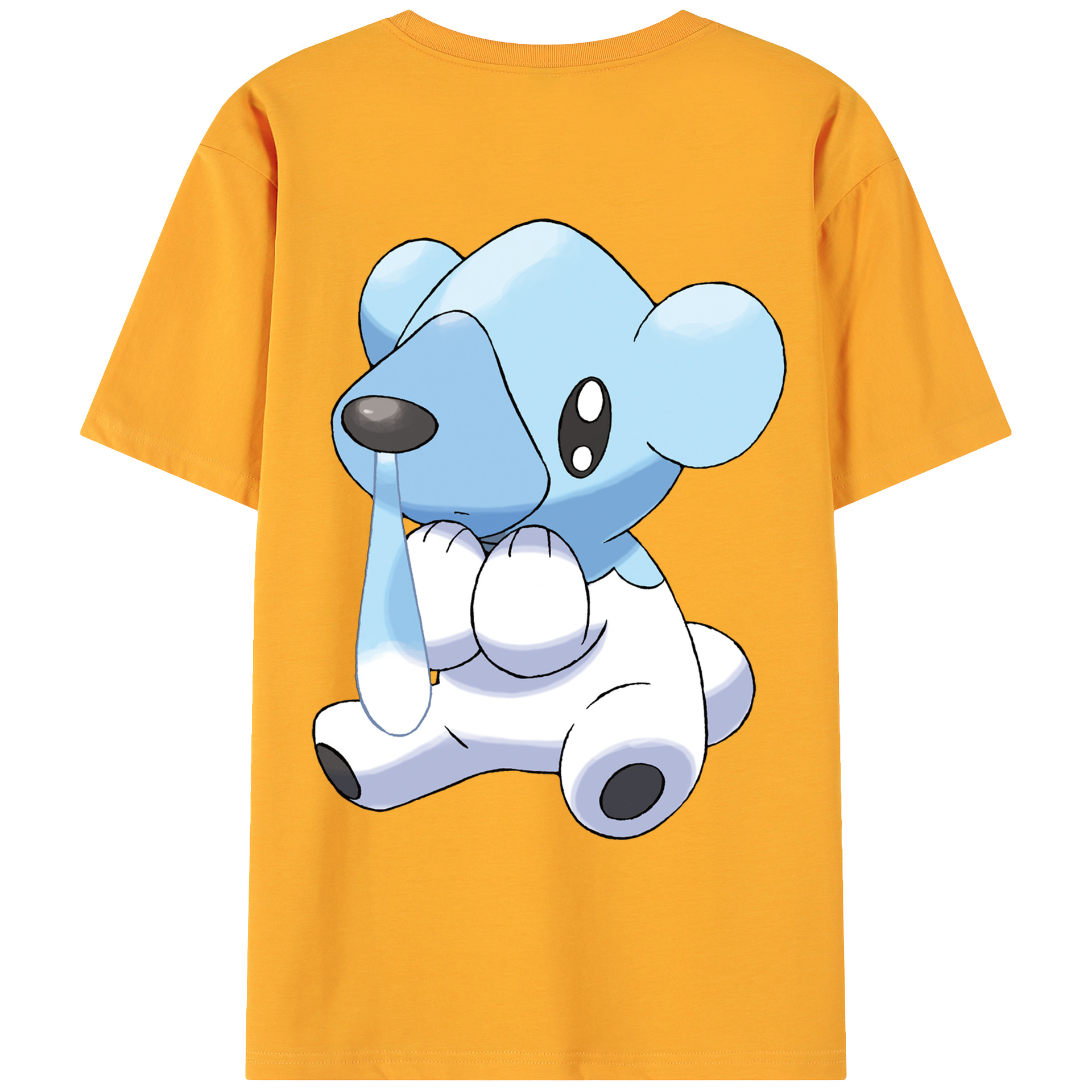 （画像用） ポケットモンスター Pokémon 綿100％ メンズ半袖Tシャツ（バックプリント） 通気性