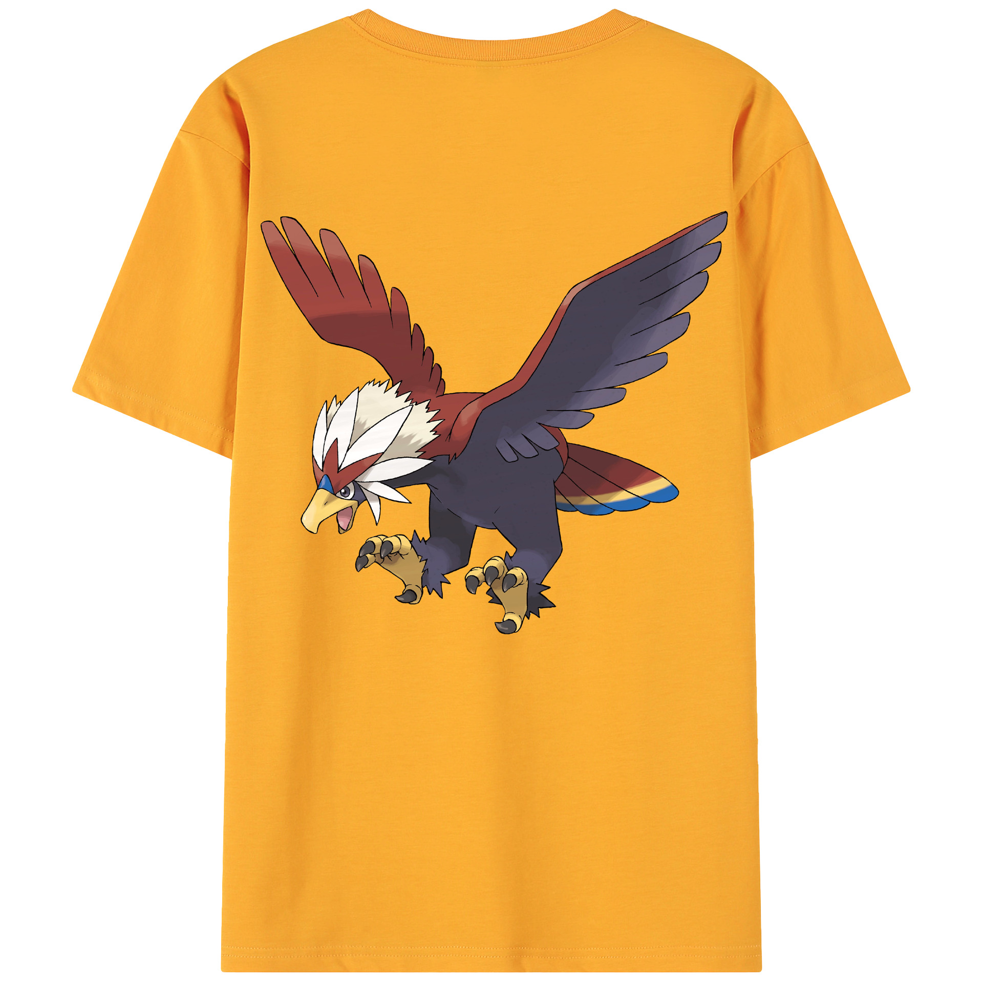 （画像用） ポケットモンスター Pokémon 綿100％ メンズ半袖Tシャツ（バックプリント） 通気性
