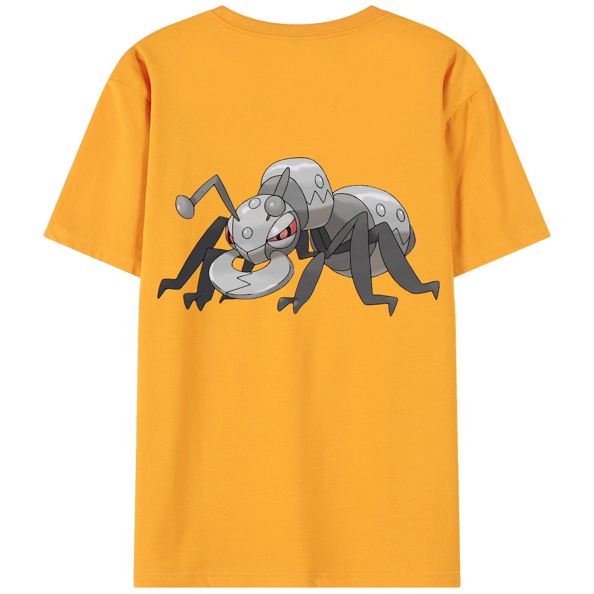 （画像用） ポケットモンスター Pokémon 綿100％ メンズ半袖Tシャツ（バックプリント） 通気性