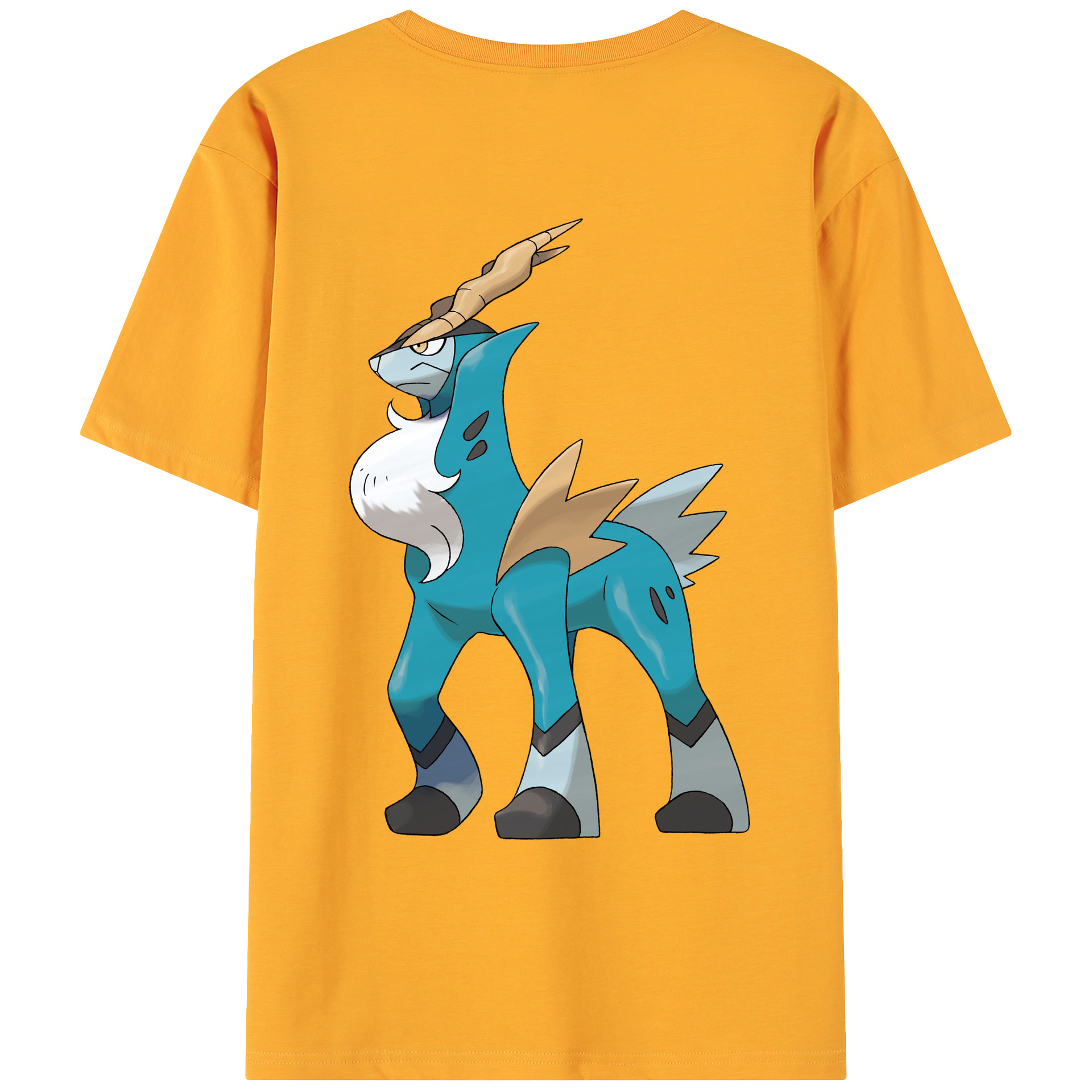 （画像用） ポケットモンスター Pokémon 綿100％ メンズ半袖Tシャツ（バックプリント） 通気性