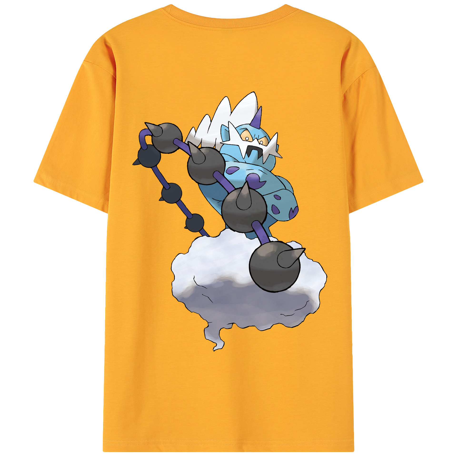 （画像用） ポケットモンスター Pokémon 綿100％ メンズ半袖Tシャツ（バックプリント） 通気性