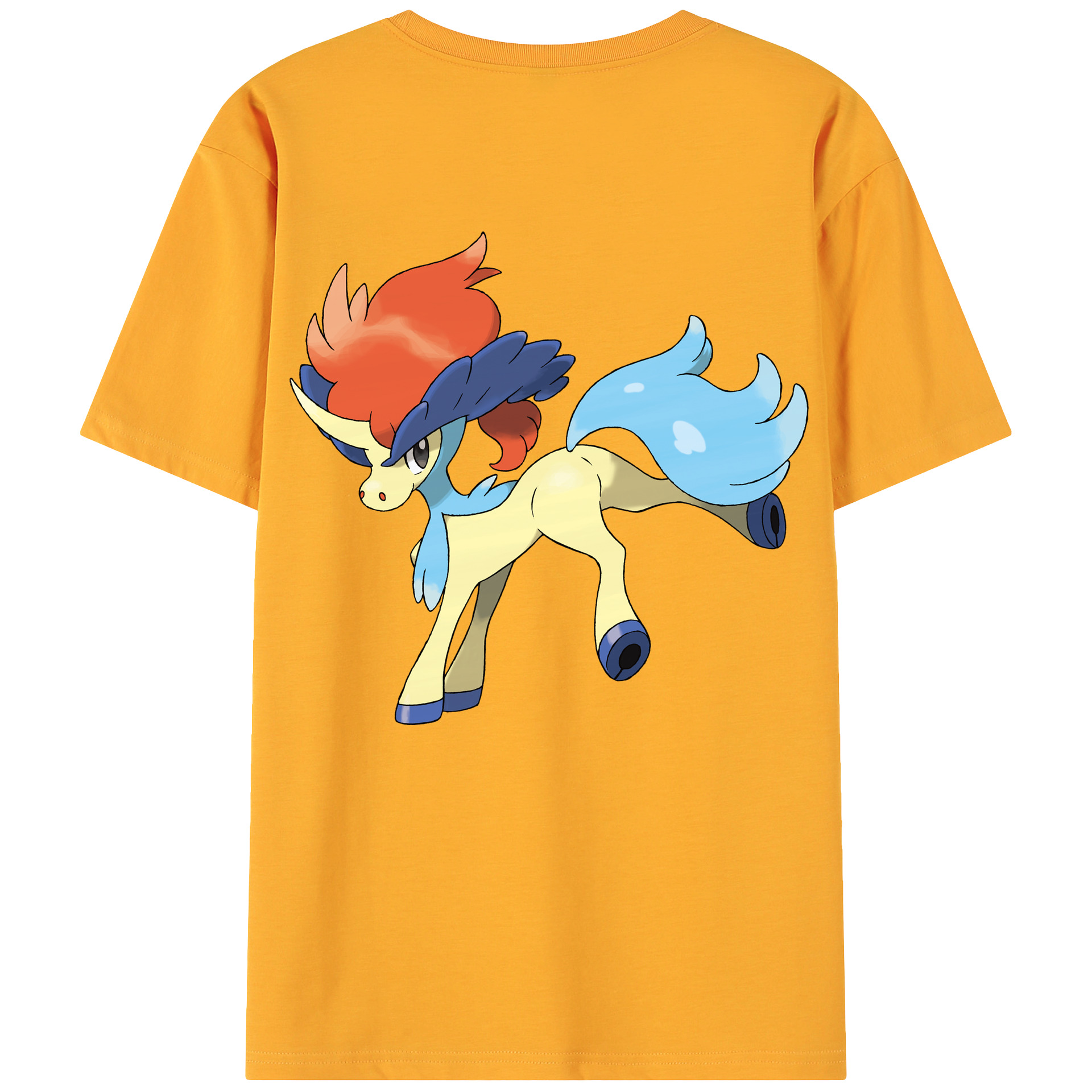（画像用） ポケットモンスター Pokémon 綿100％ メンズ半袖Tシャツ（バックプリント） 通気性