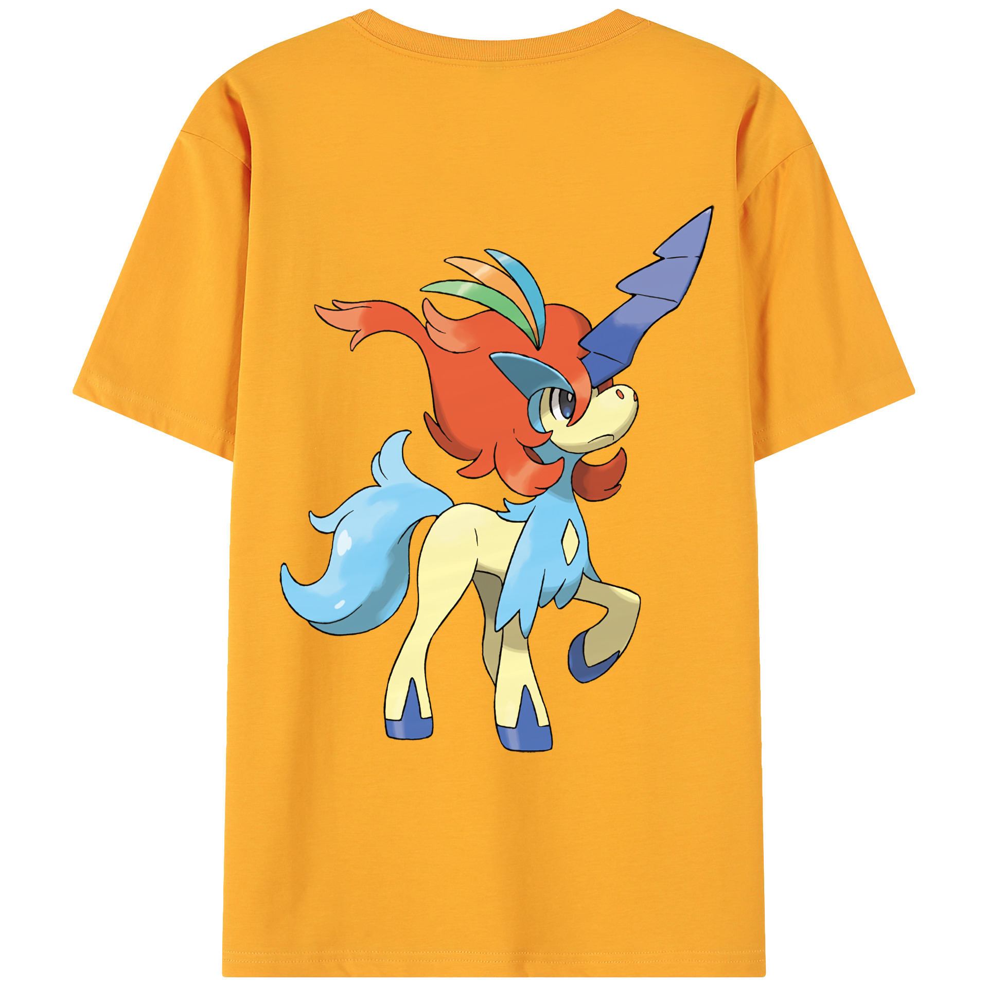 （画像用） ポケットモンスター Pokémon 綿100％ メンズ半袖Tシャツ（バックプリント） 通気性
