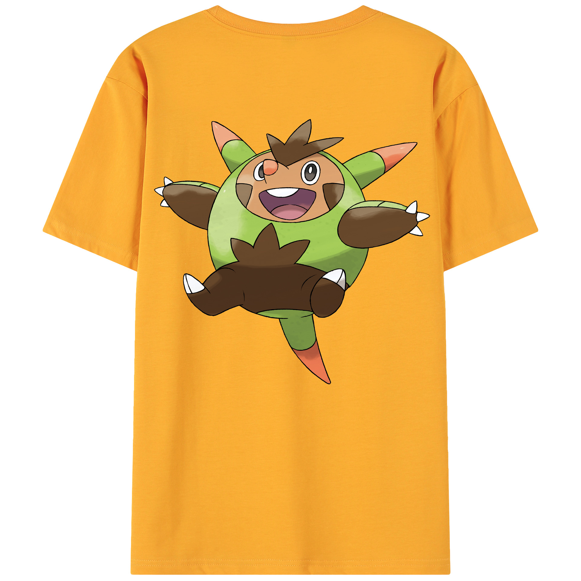 （画像用） ポケットモンスター Pokémon 綿100％ メンズ半袖Tシャツ（バックプリント） 通気性