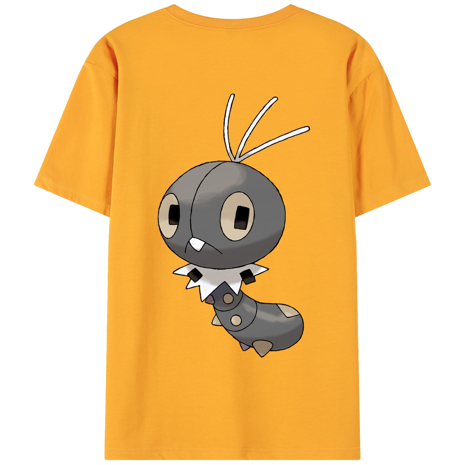 （画像用） ポケットモンスター Pokémon 綿100％ メンズ半袖Tシャツ（バックプリント） 通気性