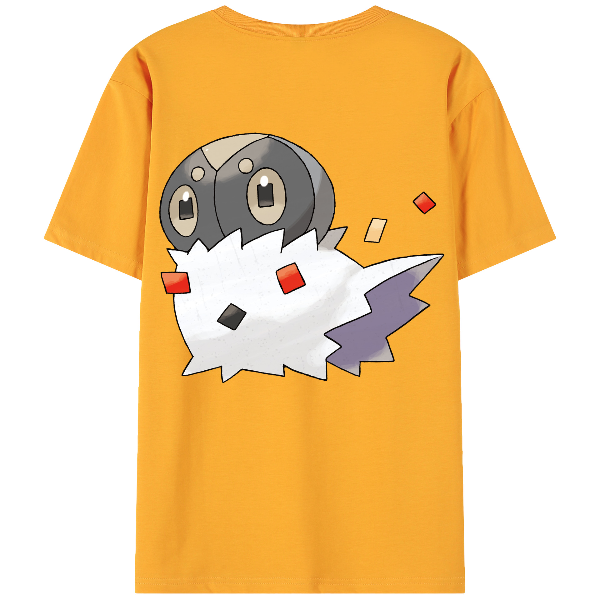 （画像用） ポケットモンスター Pokémon 綿100％ メンズ半袖Tシャツ（バックプリント） 通気性