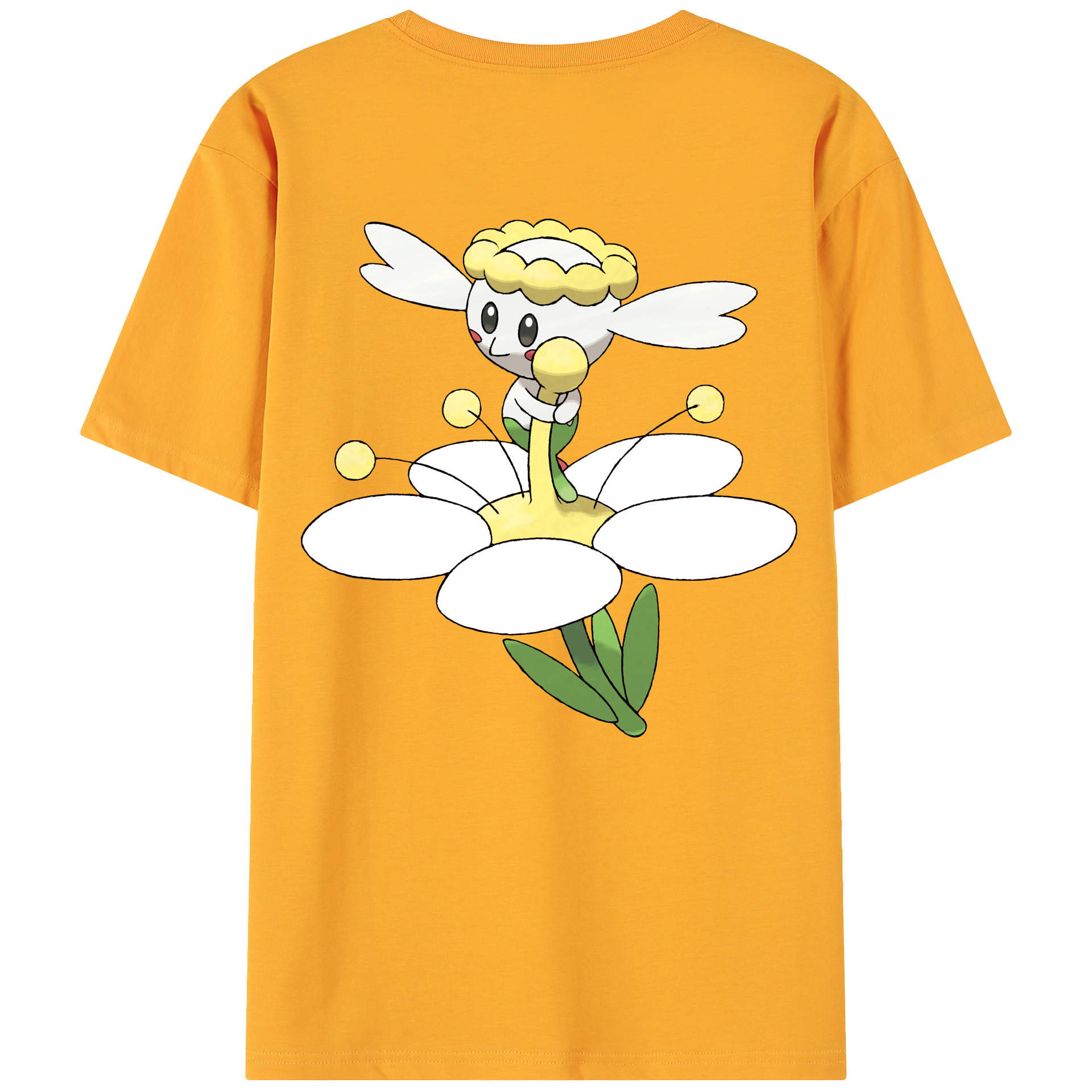（画像用） ポケットモンスター Pokémon 綿100％ メンズ半袖Tシャツ（バックプリント） 通気性