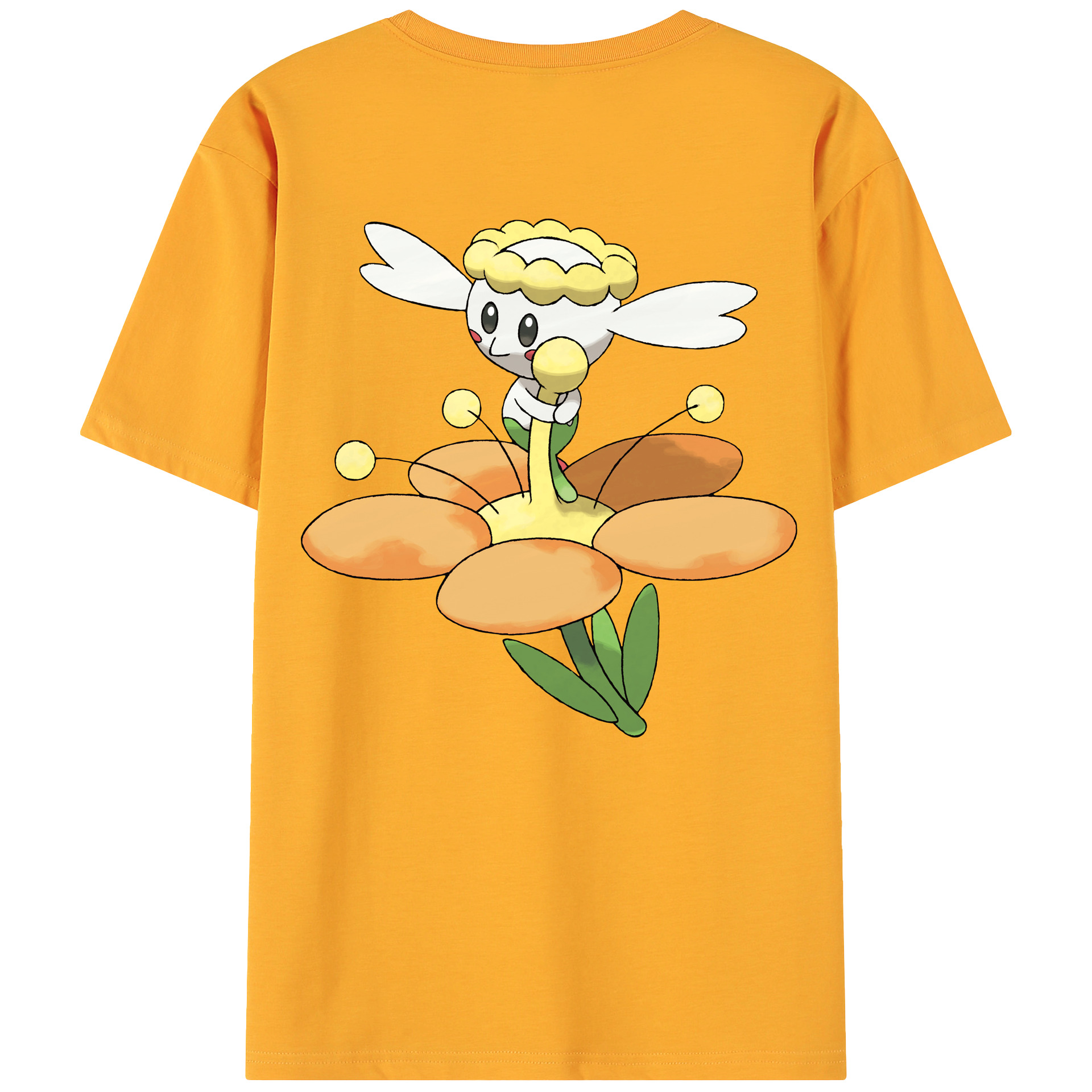 （画像用） ポケットモンスター Pokémon 綿100％ メンズ半袖Tシャツ（バックプリント） 通気性